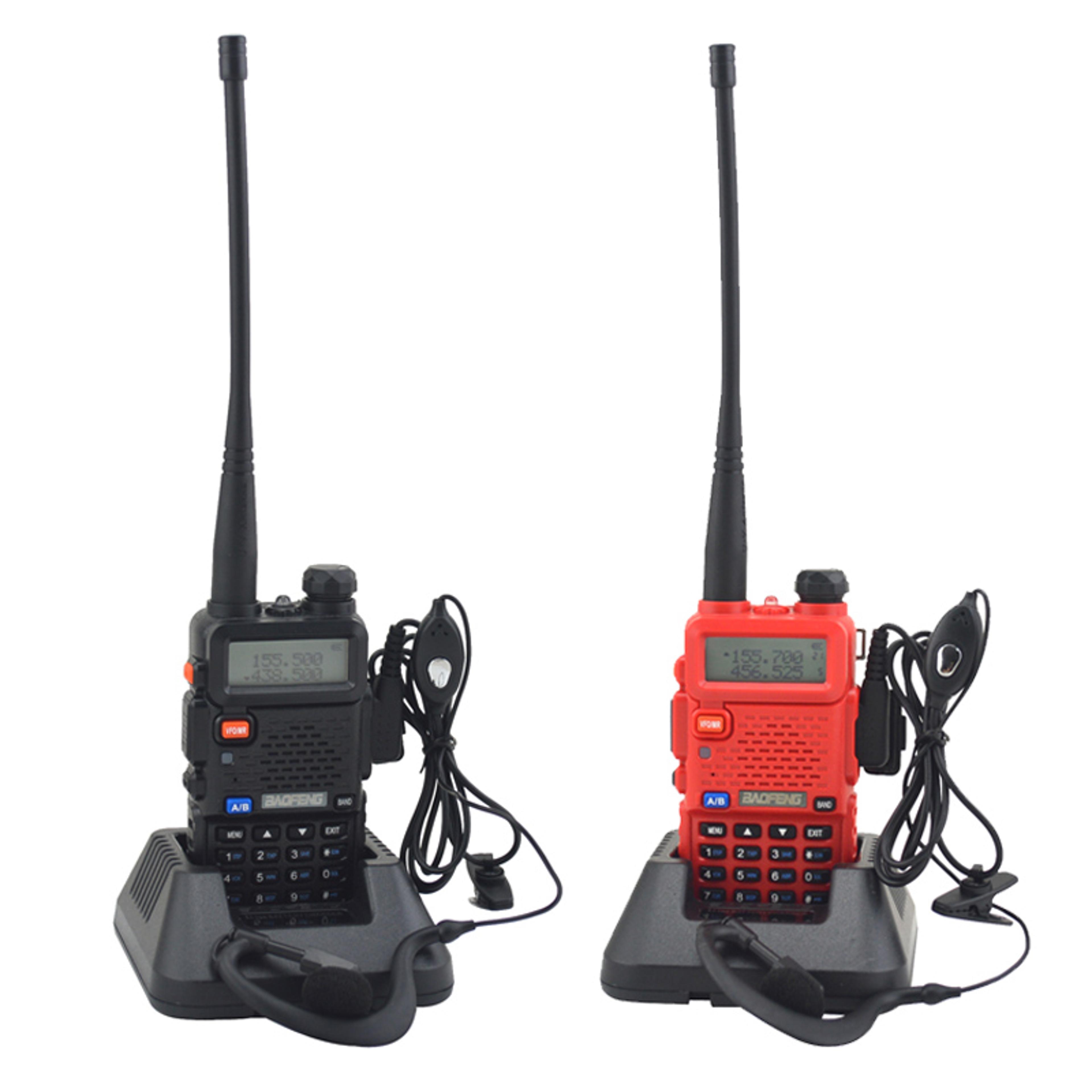 dual band vhf/uhf walkie talkie portable handheld radio for clear communication