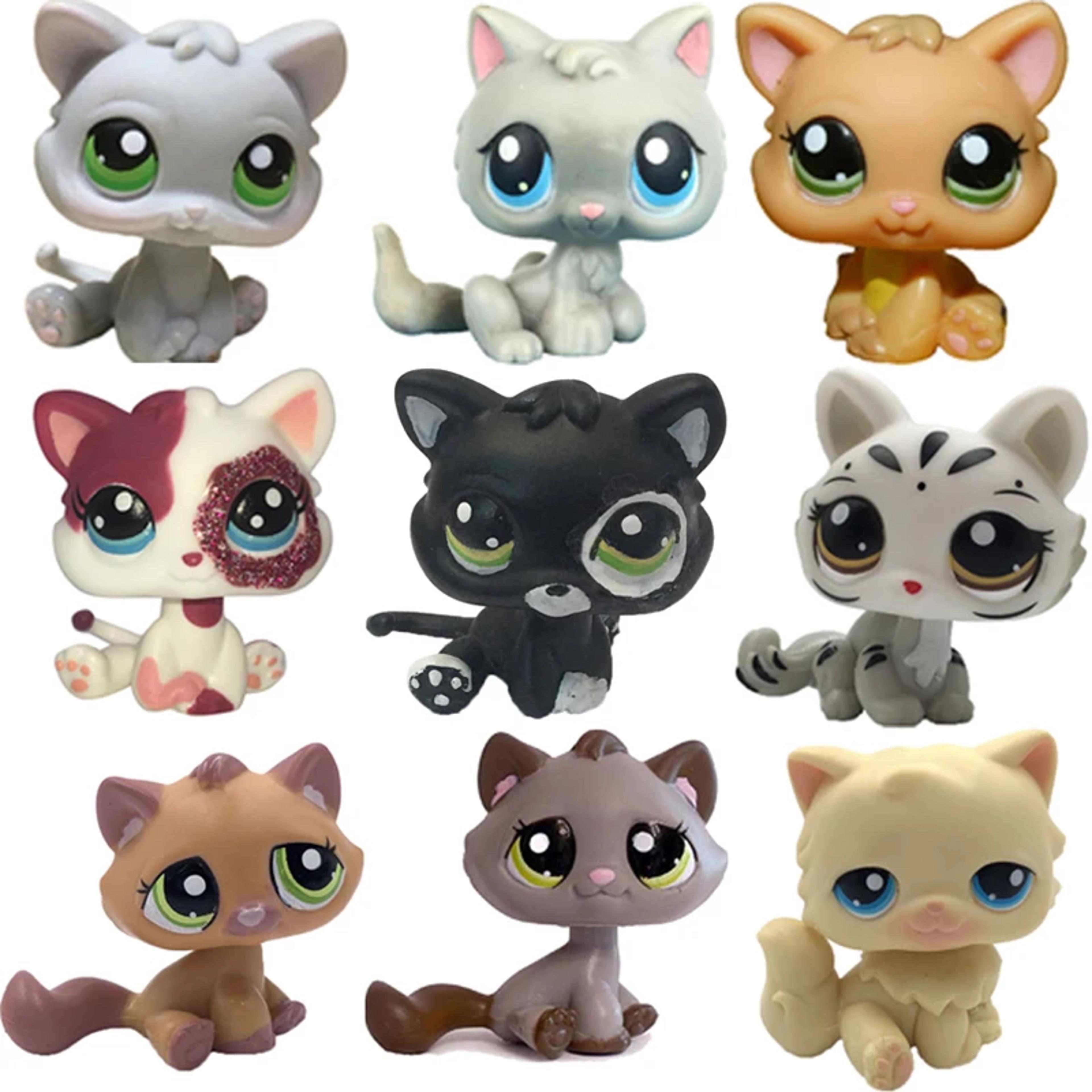 rare pet toy mini stands short hair kitten collectible bobblehead figure original lps inspired toy for cat lovers