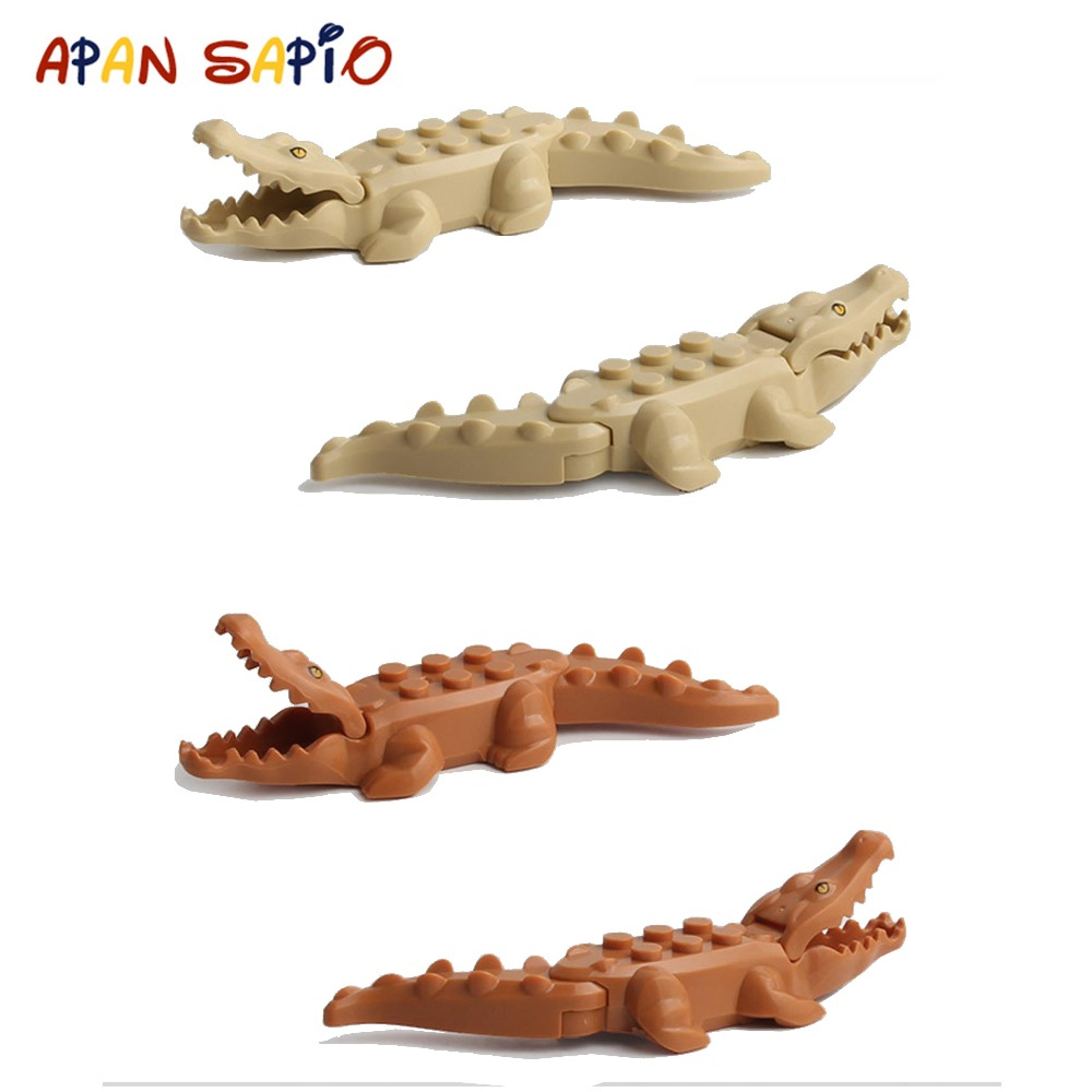 animal building blocks set for kids crocodile & leopard educational bricks