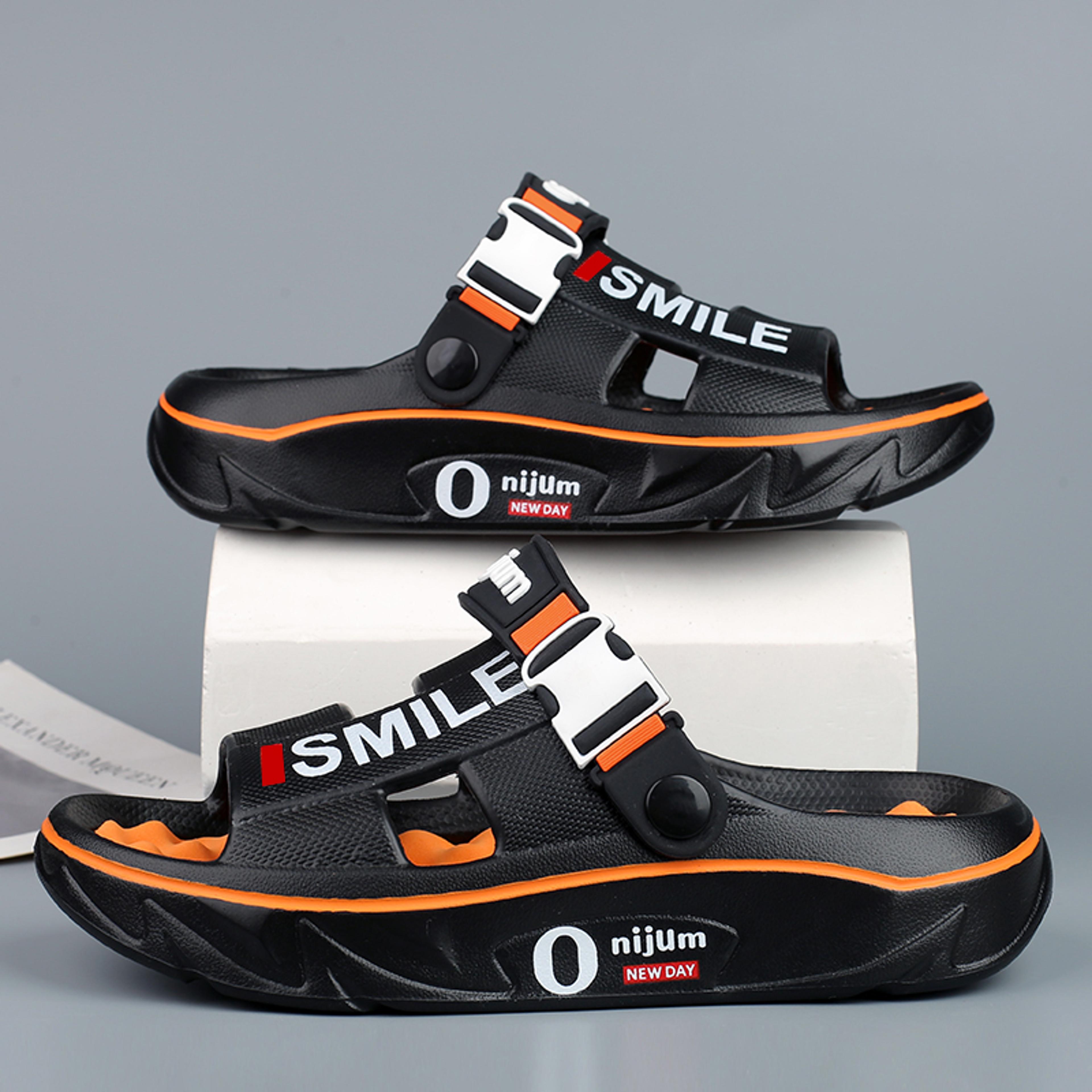 mens comfortable massage slippers indoor & outdoor soft sandals, casual shoes for men and women, beach & home use