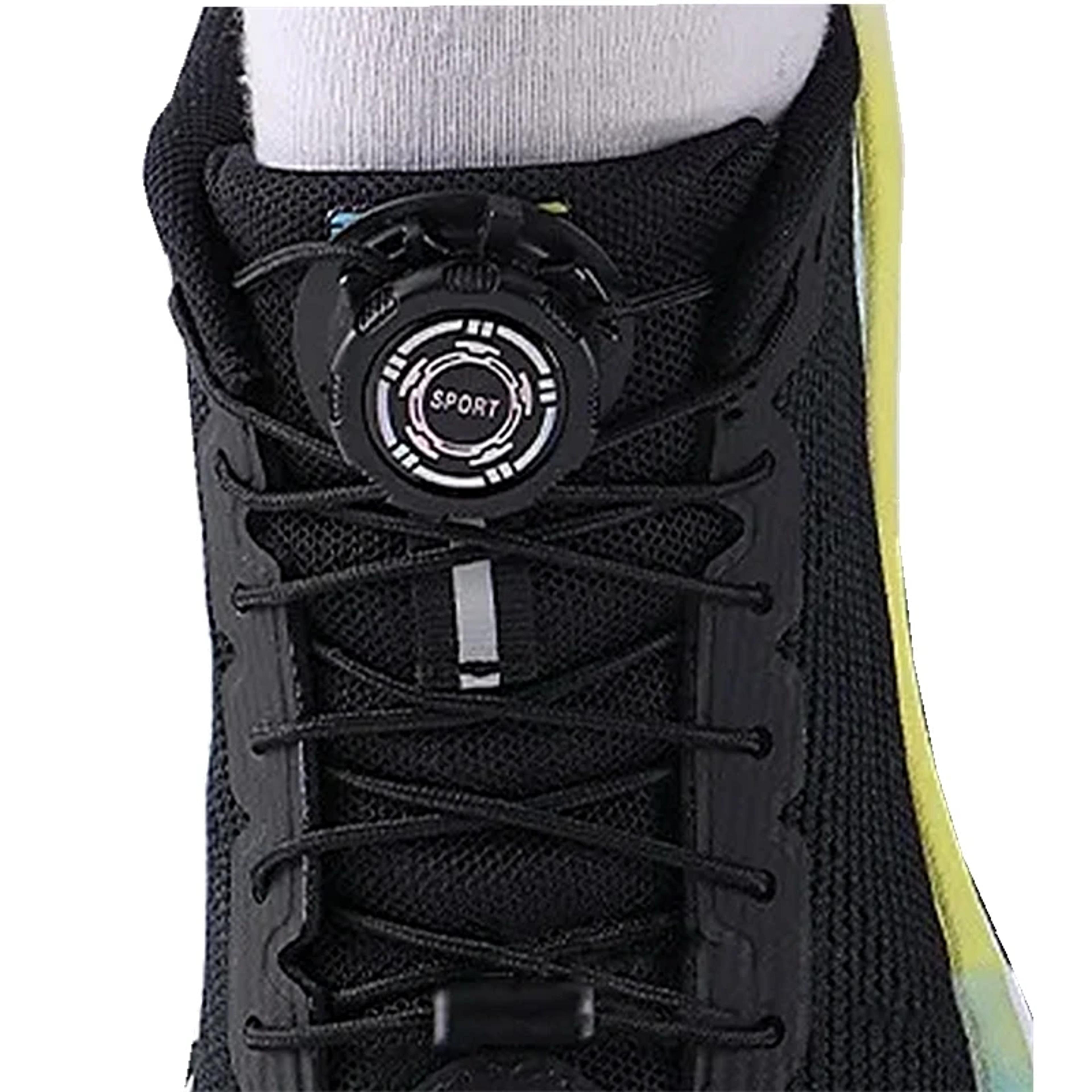 automatic shoelaces with swivel buckle easy installation no-tie thick rope laces for sneakers