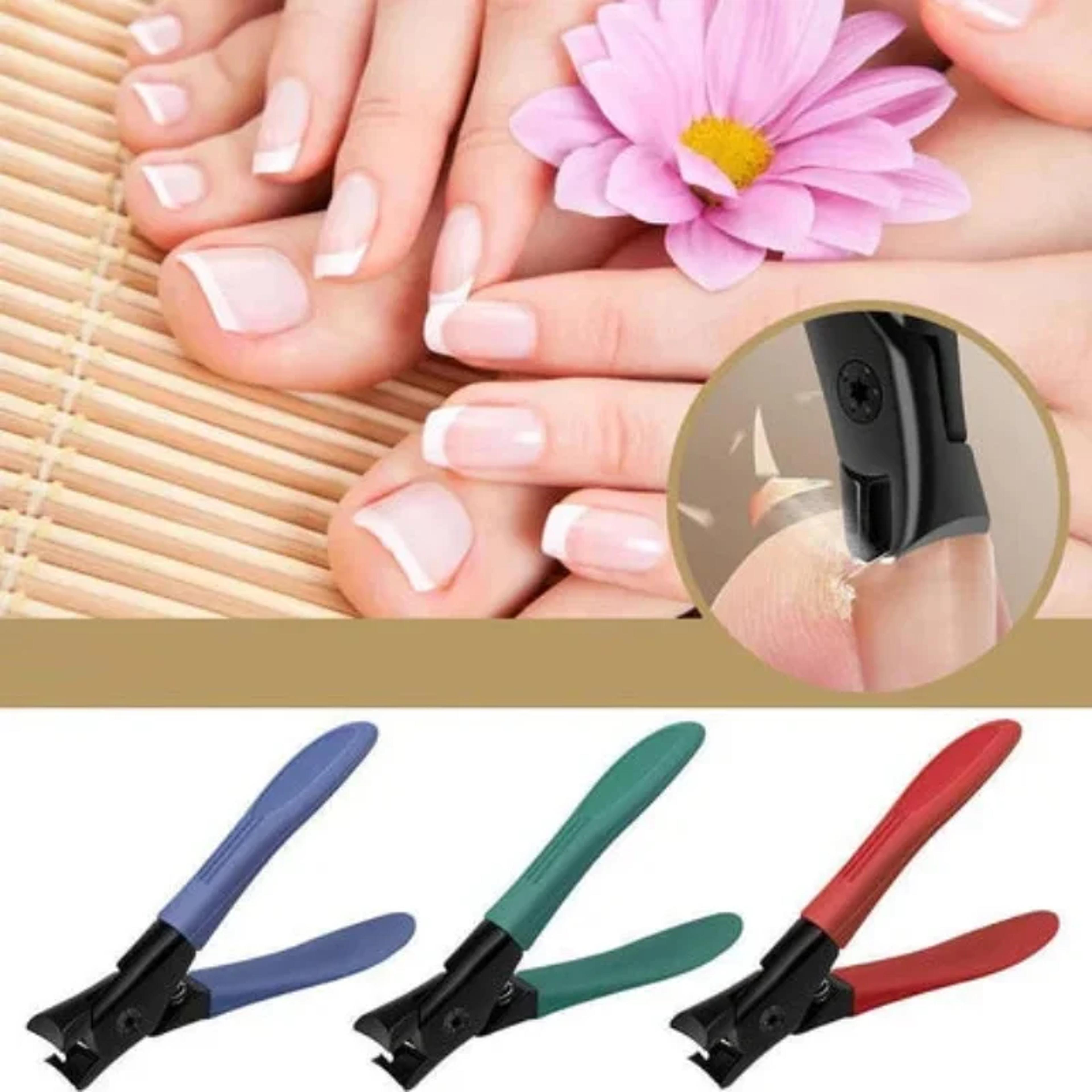 heavy-duty anti-splash nail clippers premium single nail trimmer for thick, hard nails large size for household use