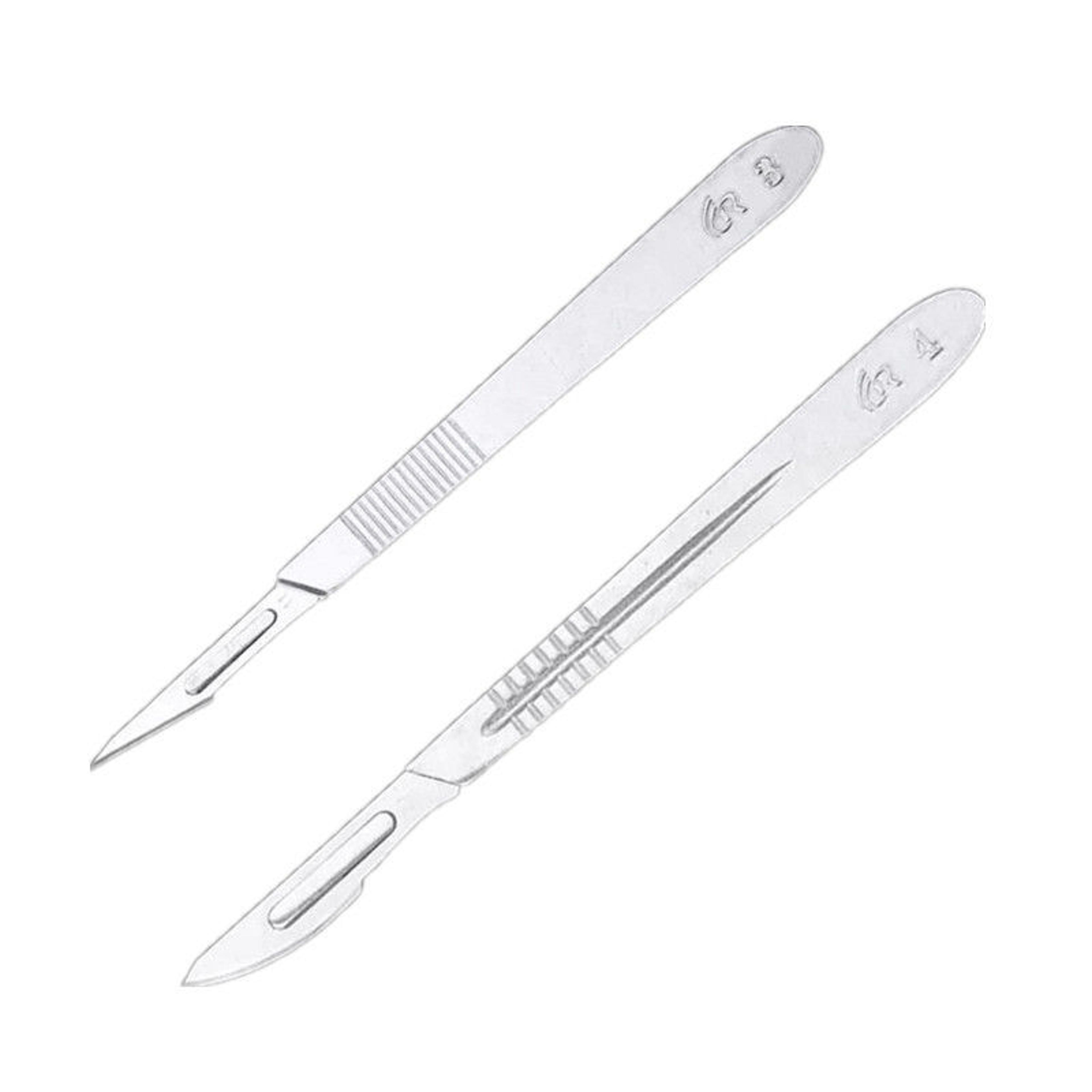 carbon steel surgical blades for diy cutting, phone repair, carving, animal grooming, eyebrow maintenance, and scalpel