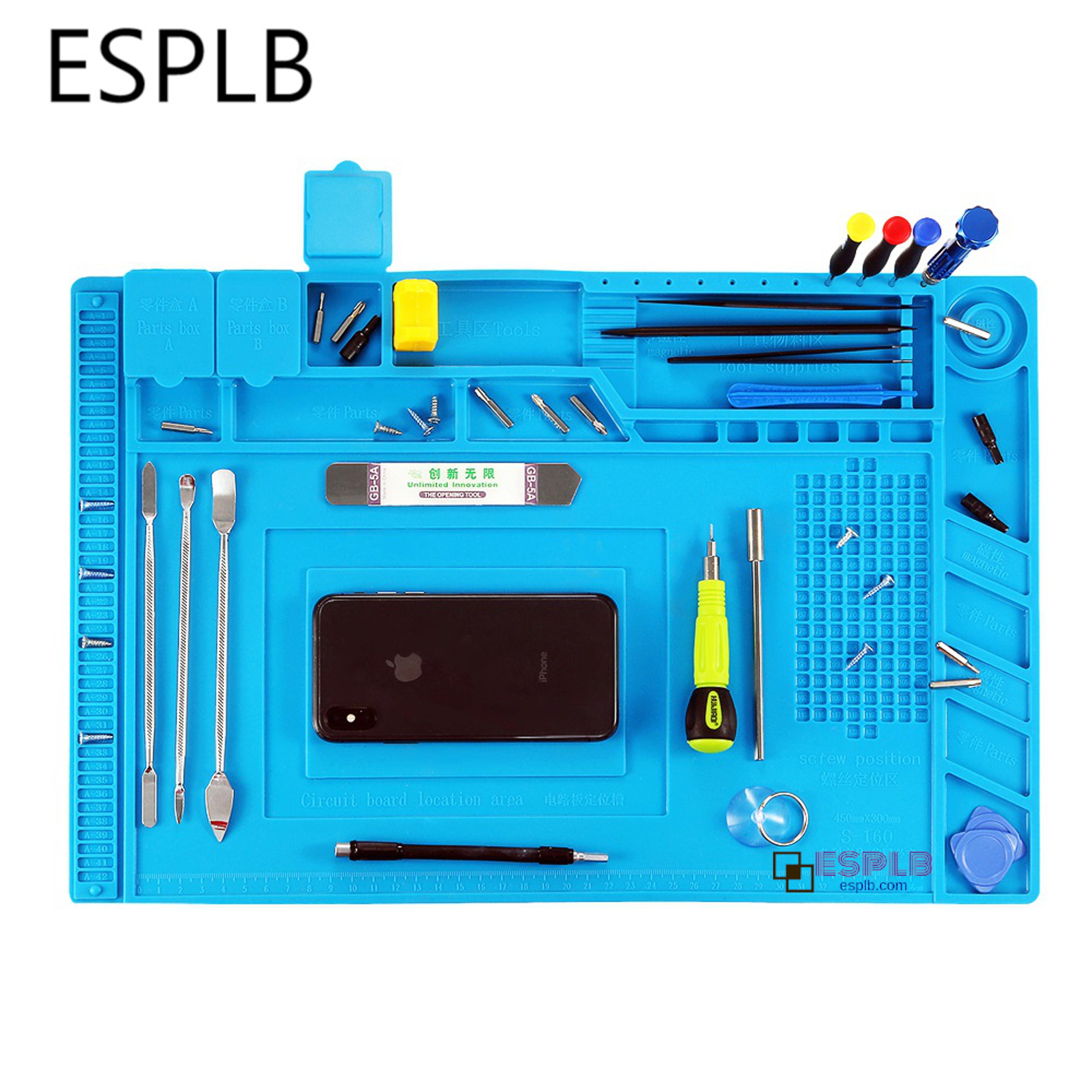 heat-resistant silicone soldering work pad insulation repair desk platform for bga soldering station