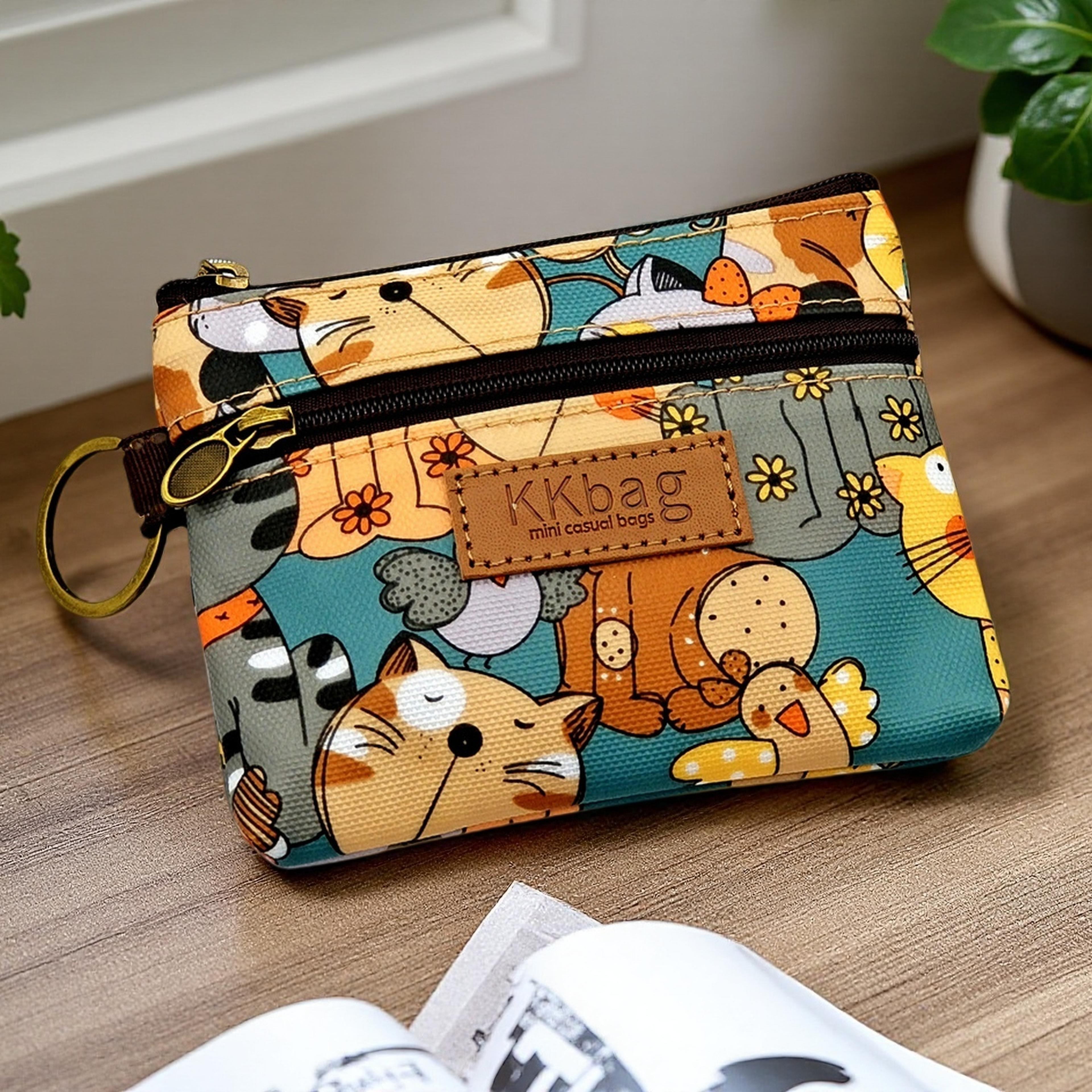 cute animal coin purse mini zipper wallet cartoon kawaii coin pouch for women and students