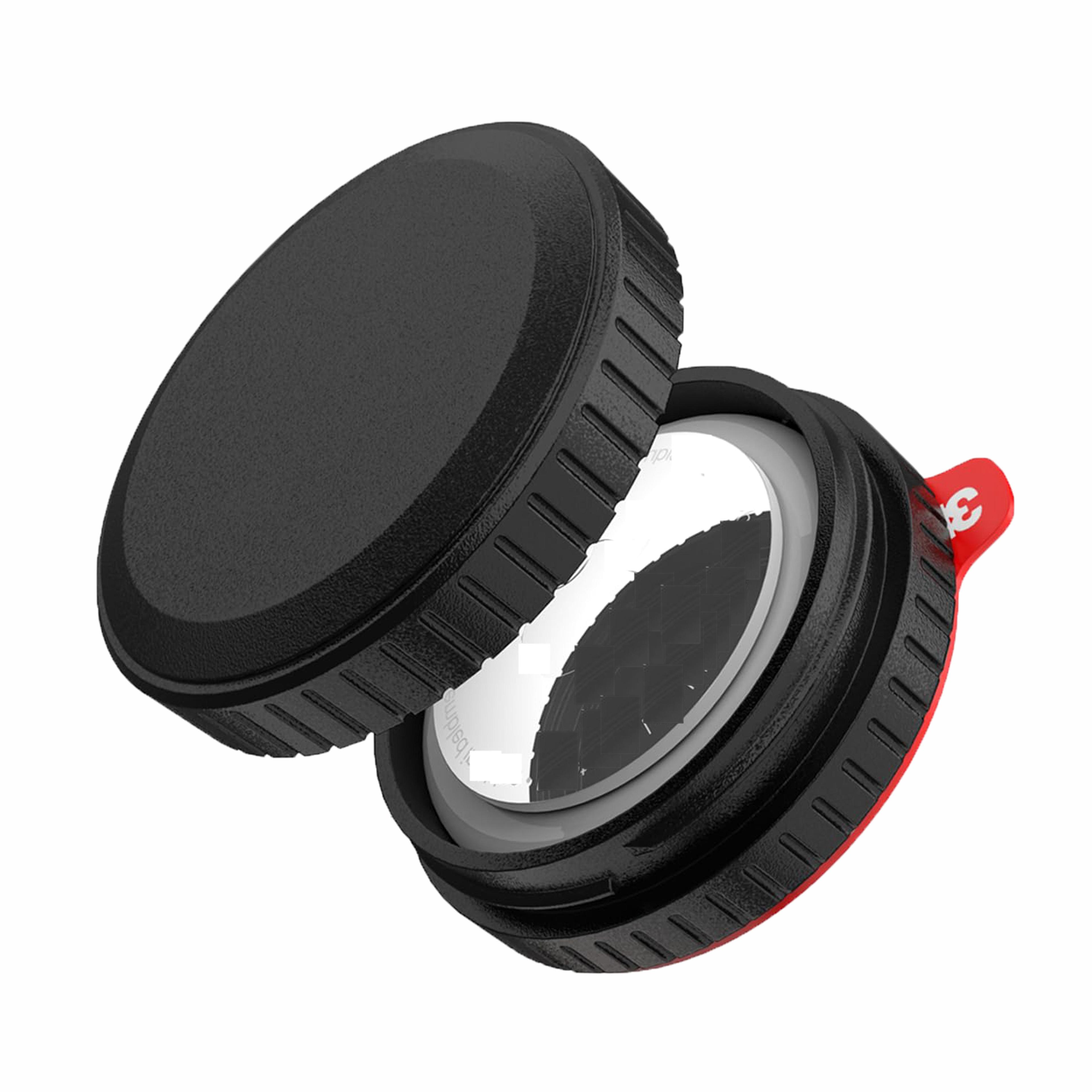 apple airtag holder case with adhesive sticker portable anti-lost gps location case