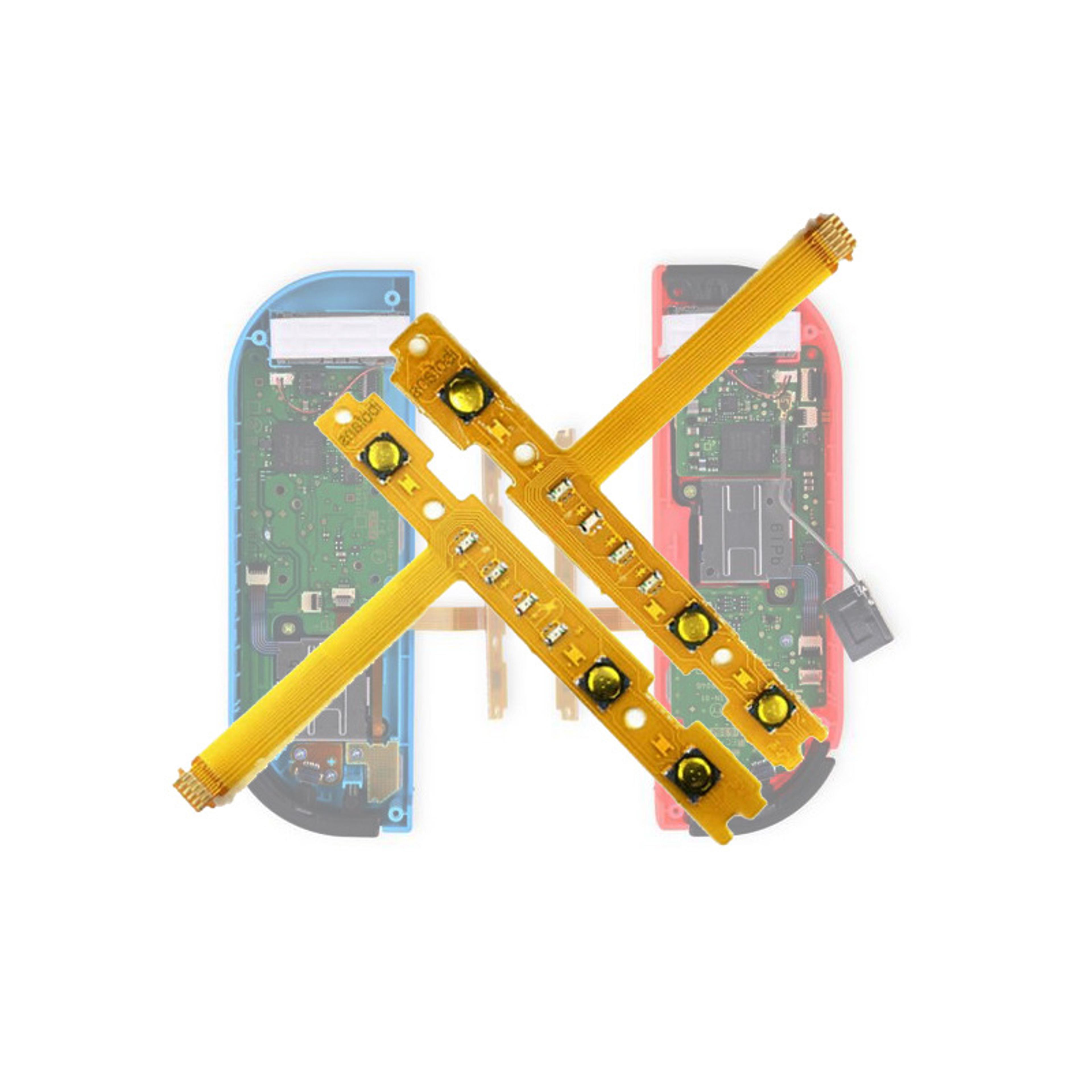 replacement right left button key ribbon flex cable for nintendo switch joy-con repair part durable & easy fix