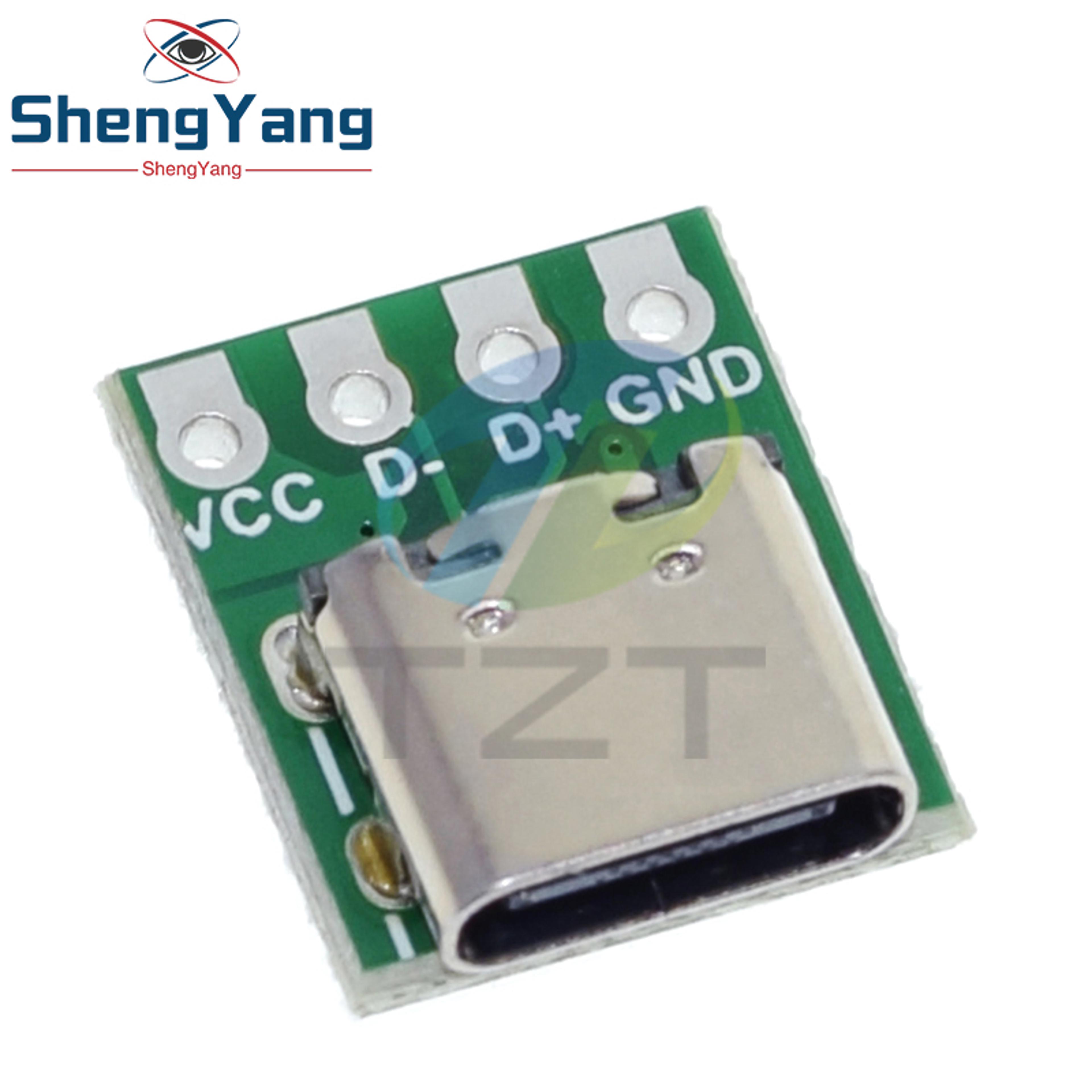 usb type c pin test pcb board adapter for data line cable transfer