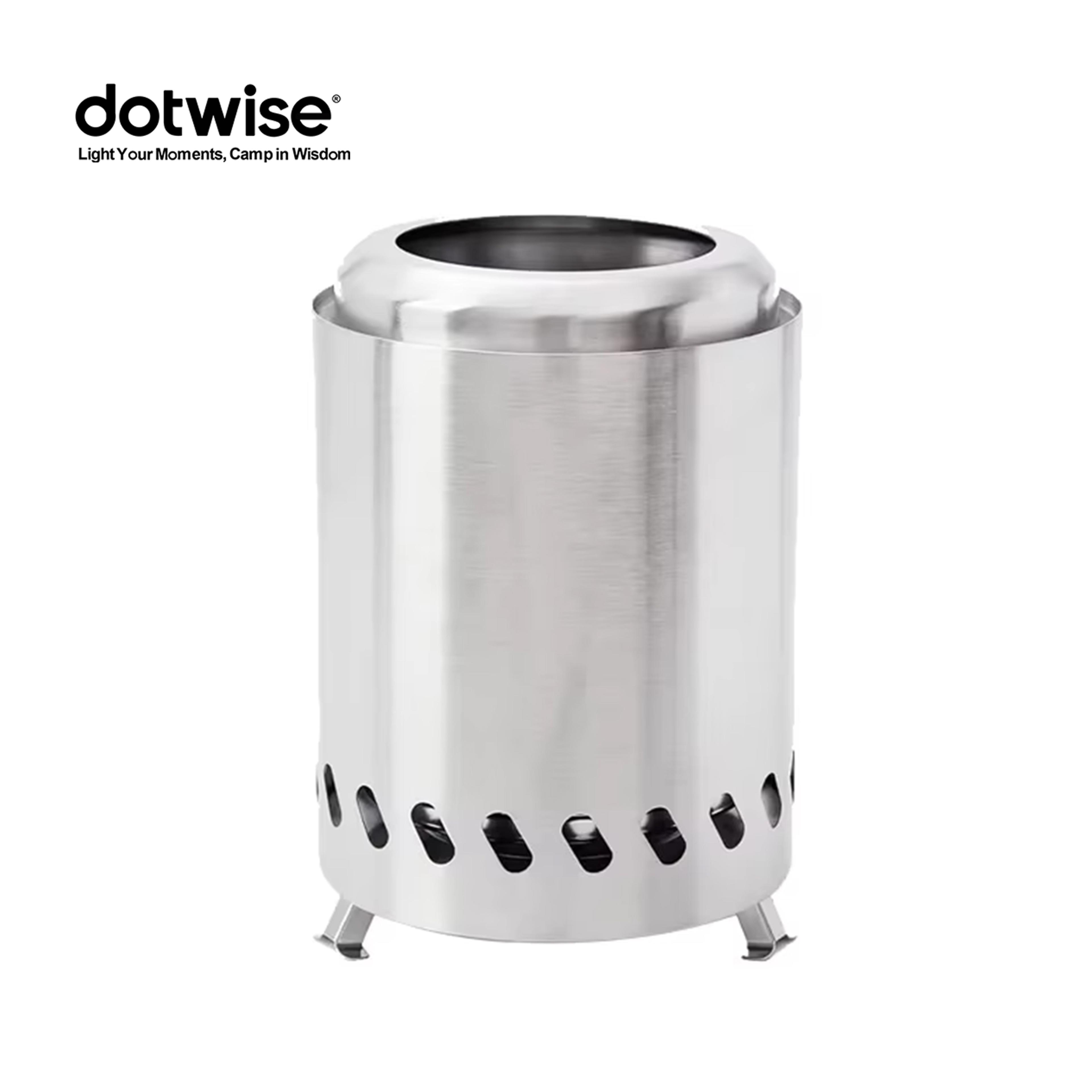 portable stainless steel wood burner stove for camping & outdoor adventures smokeless mini firewood stove