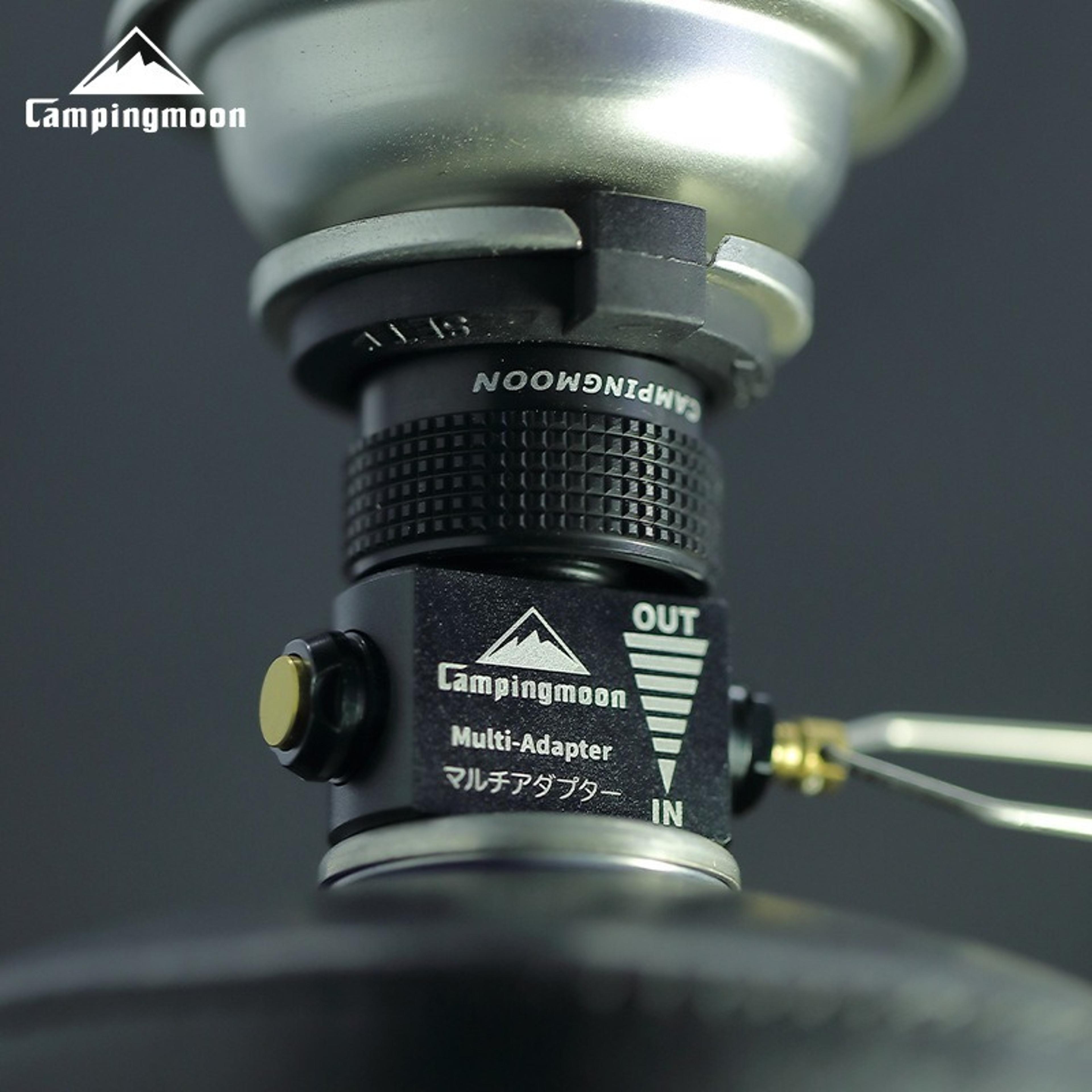 long gas tank to flat gas adapter for high mountain stoves & gas lamps