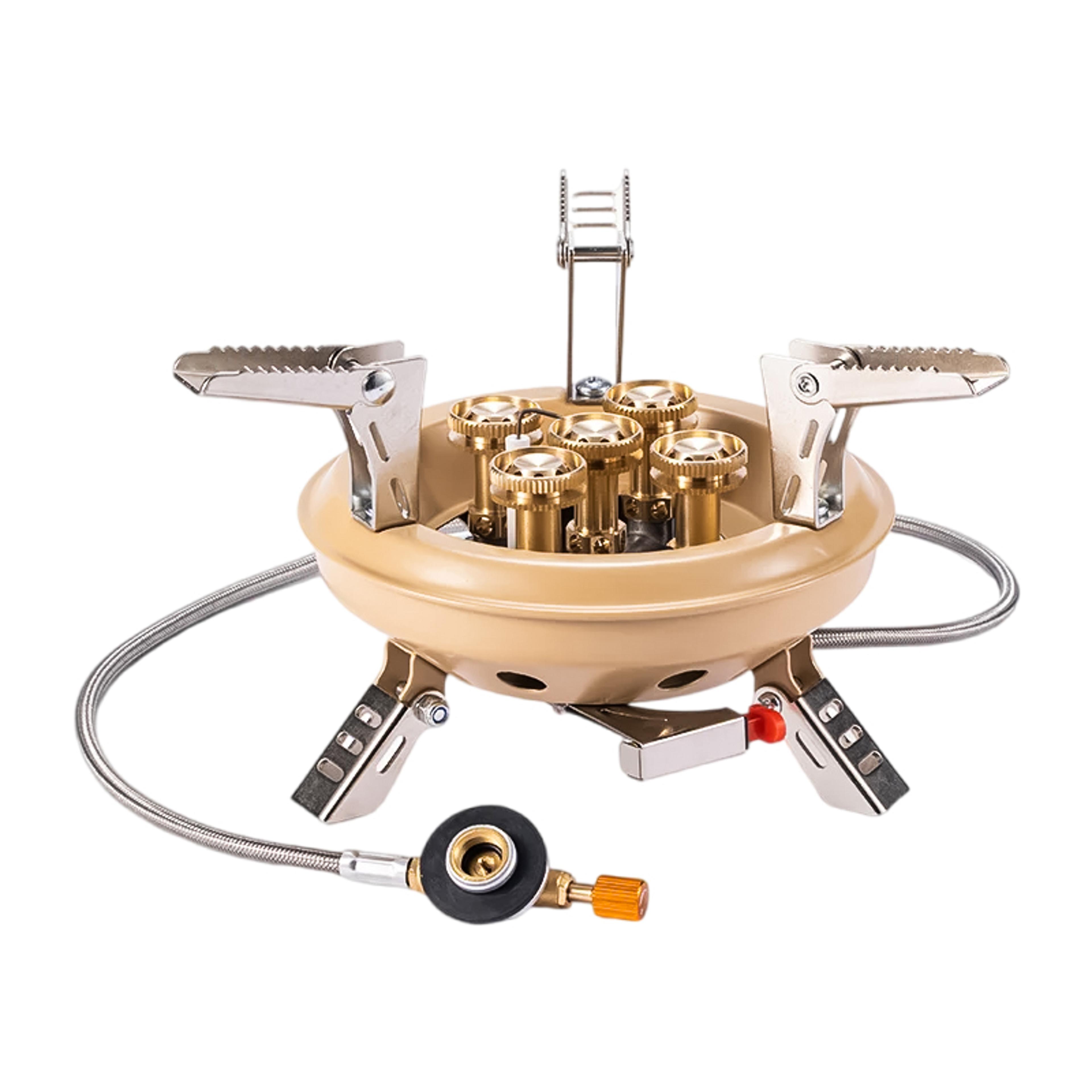 portable camping gas stove propane butane burner with piezo ignition compact outdoor emergency stove