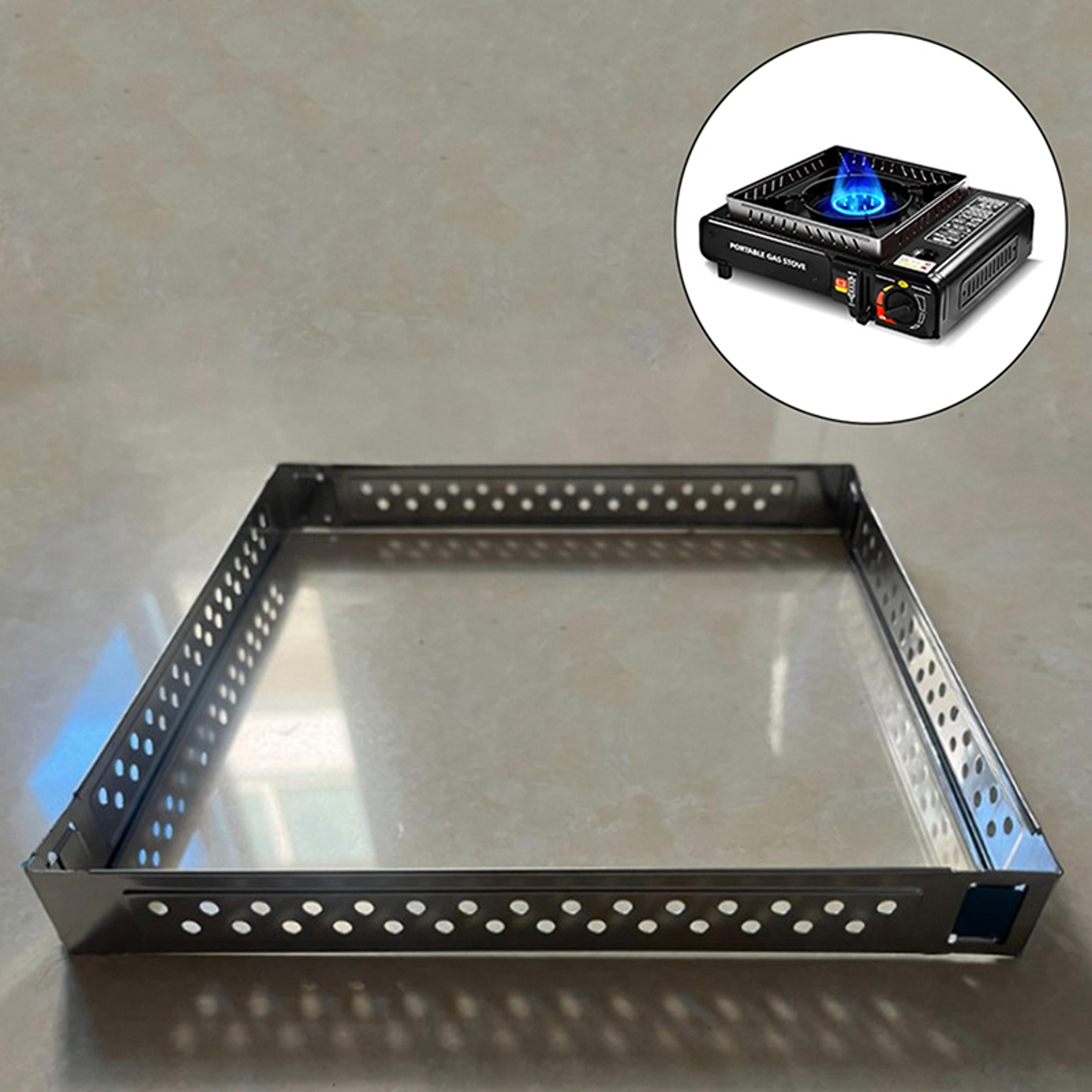 portable windproof gas stove stand for outdoor cooking detachable cooking utensil windscreen