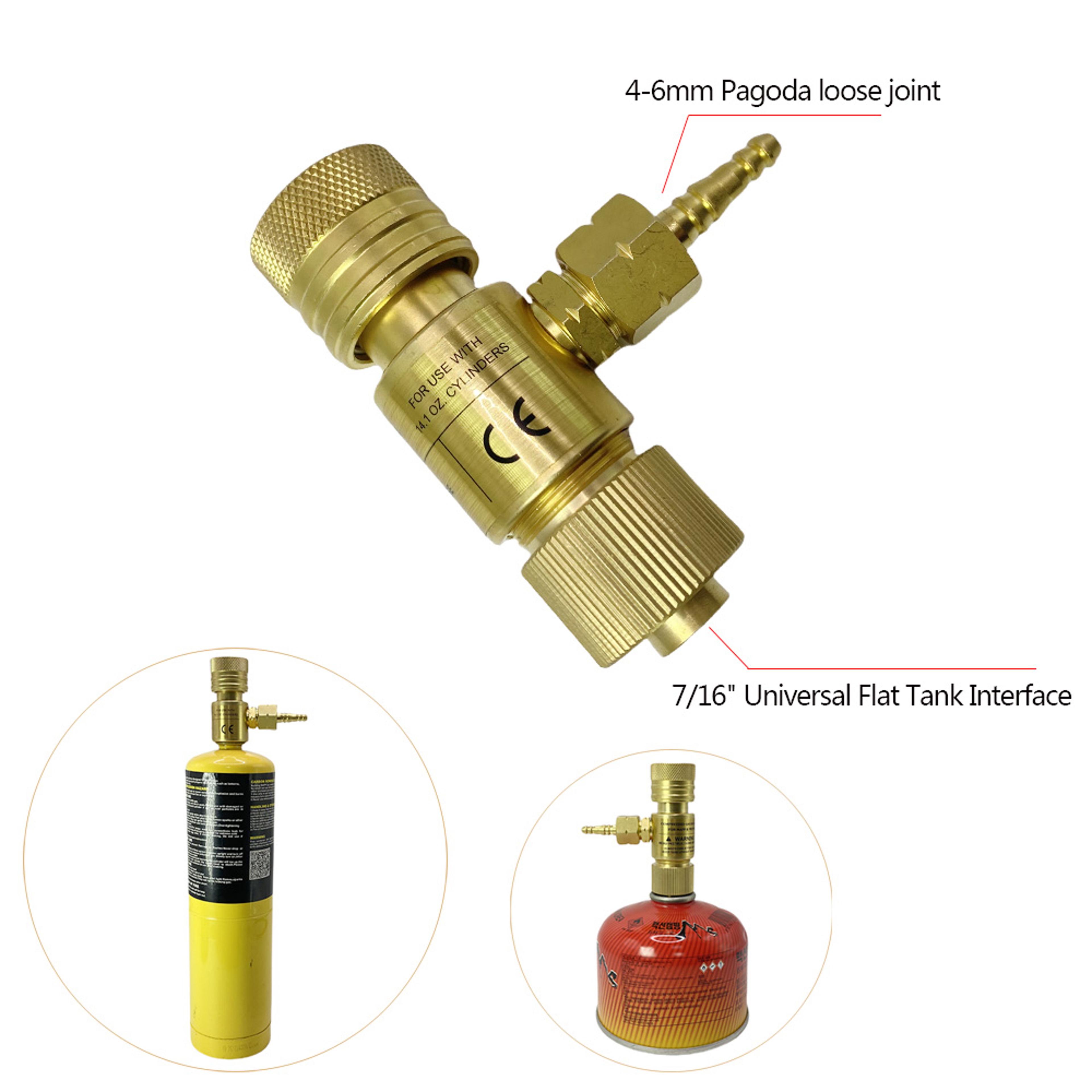 oxygen welded gas regulator, mapp transfer, full copper explosion-proof pressure regulator, flat tank set
