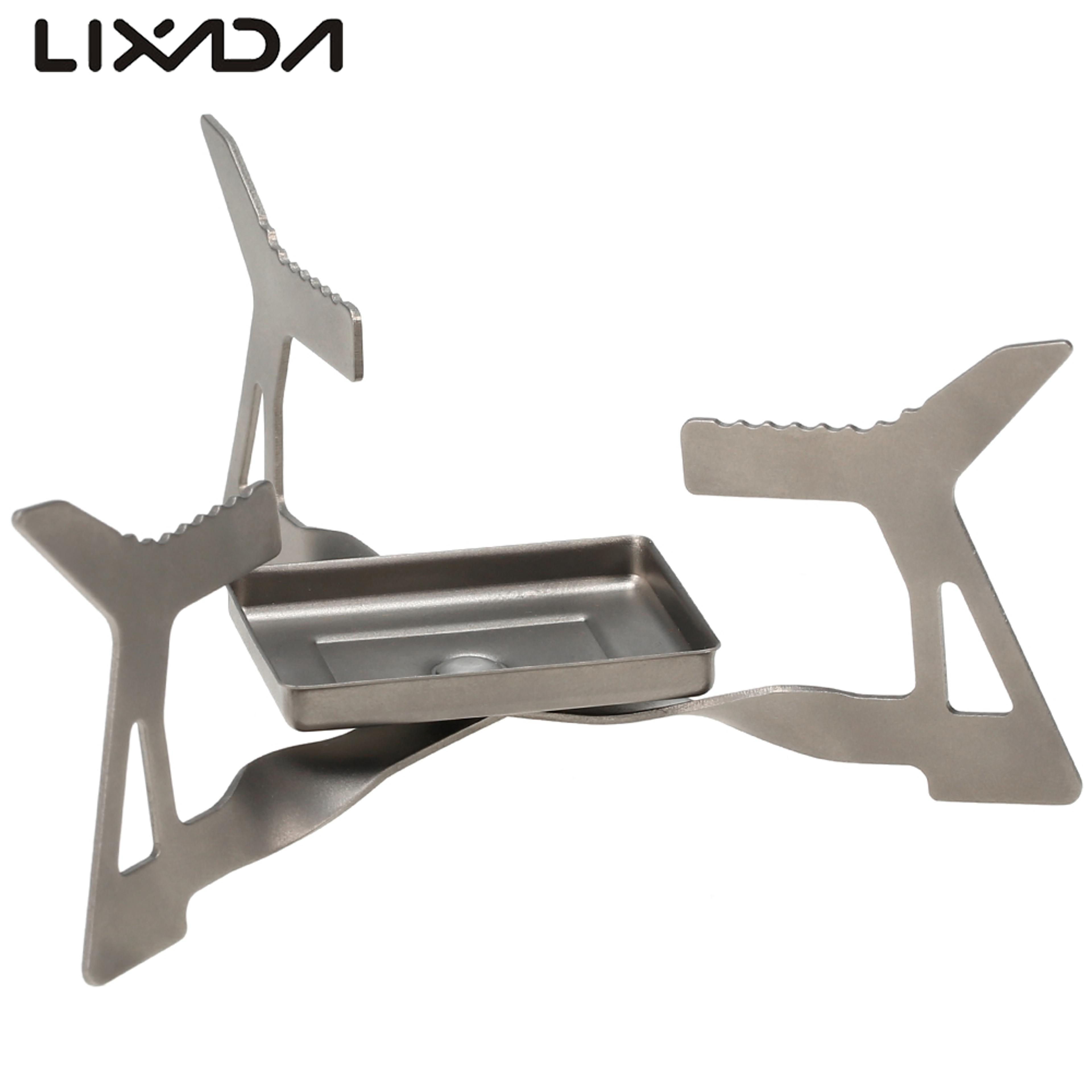 ultralight titanium folding camping stove portable outdoor alcohol stove for easy camp cooking