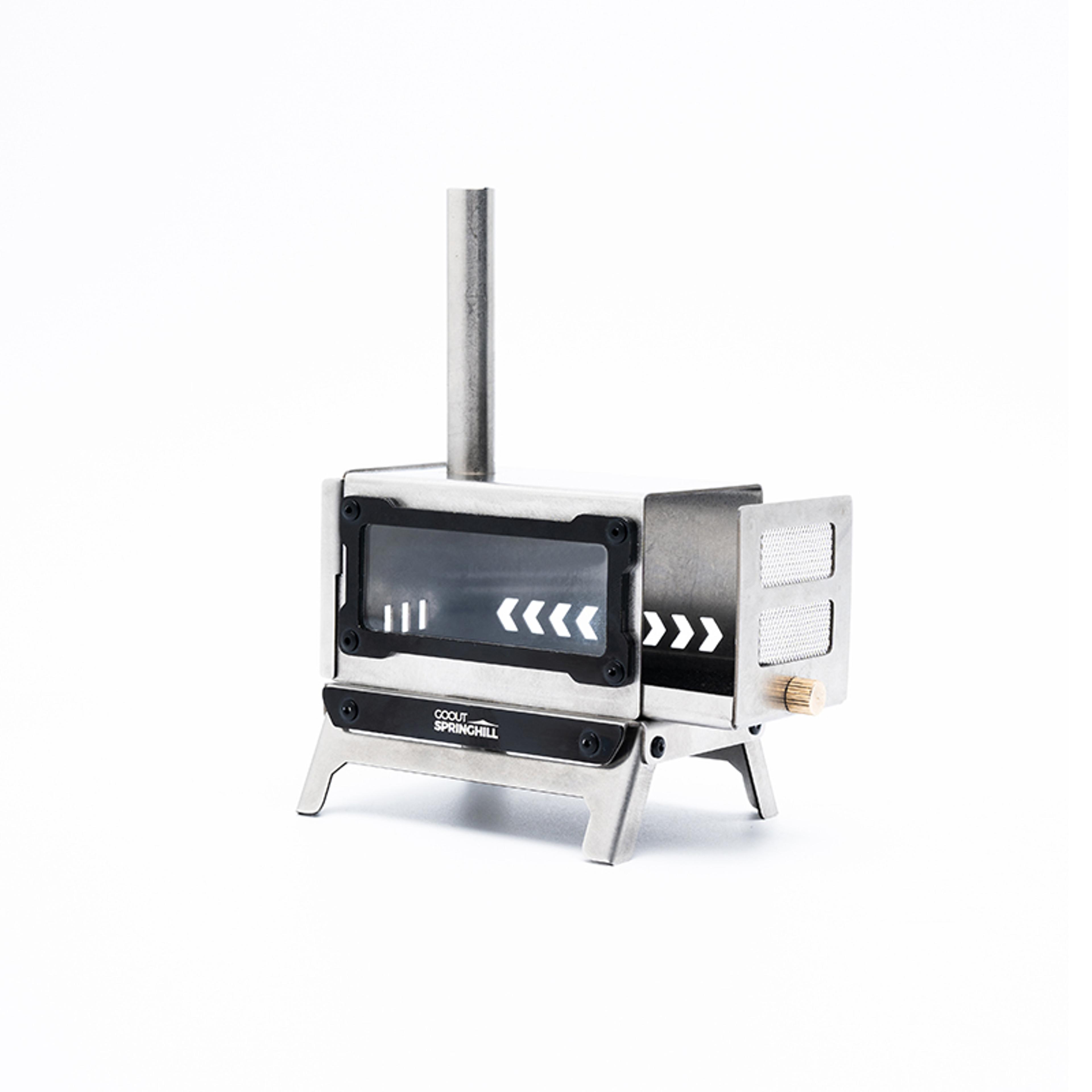 mini portable folding camping fire stove compact outdoor travel incense burner