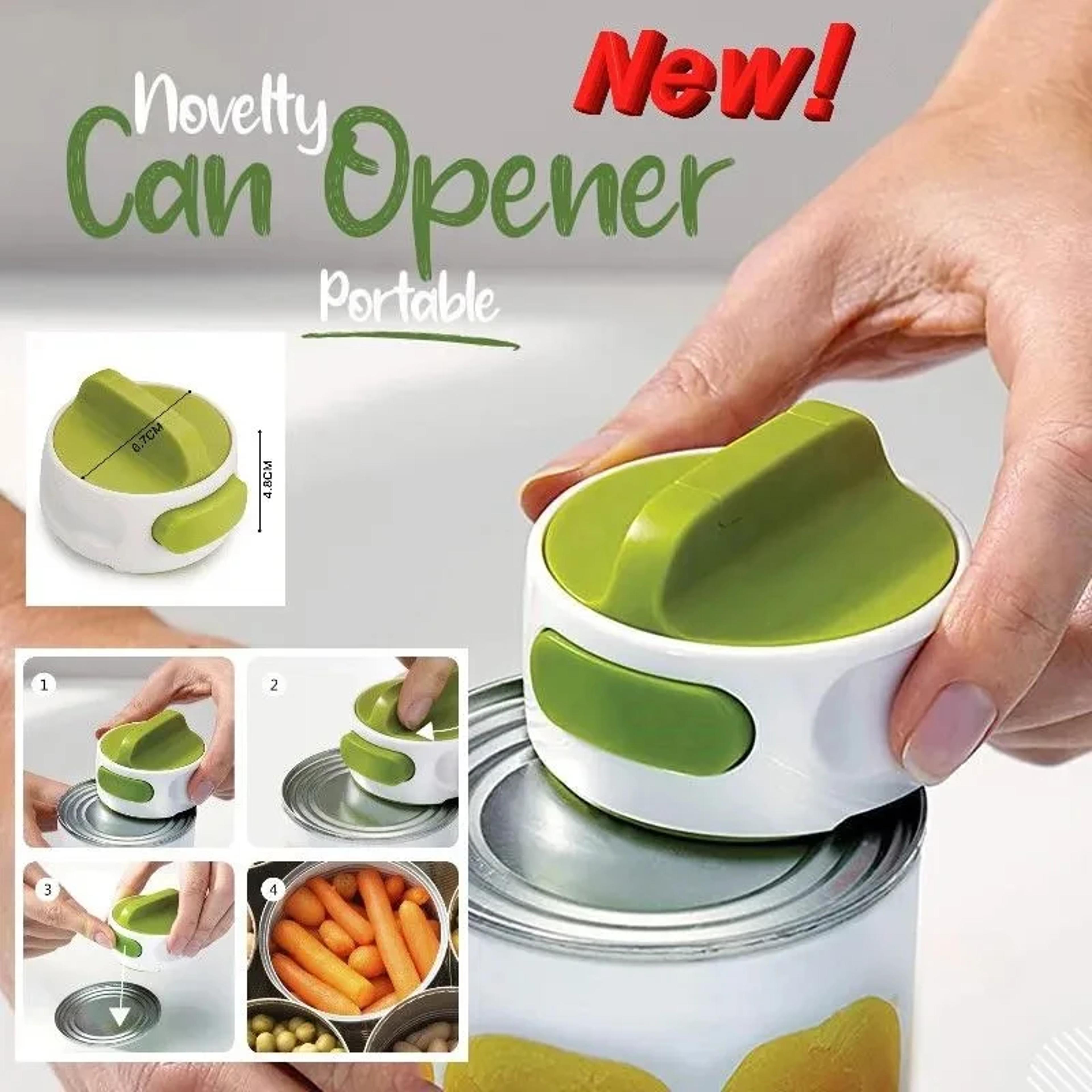 portable stainless steel can opener manual rotary bottle opener, labor-saving kitchen tool