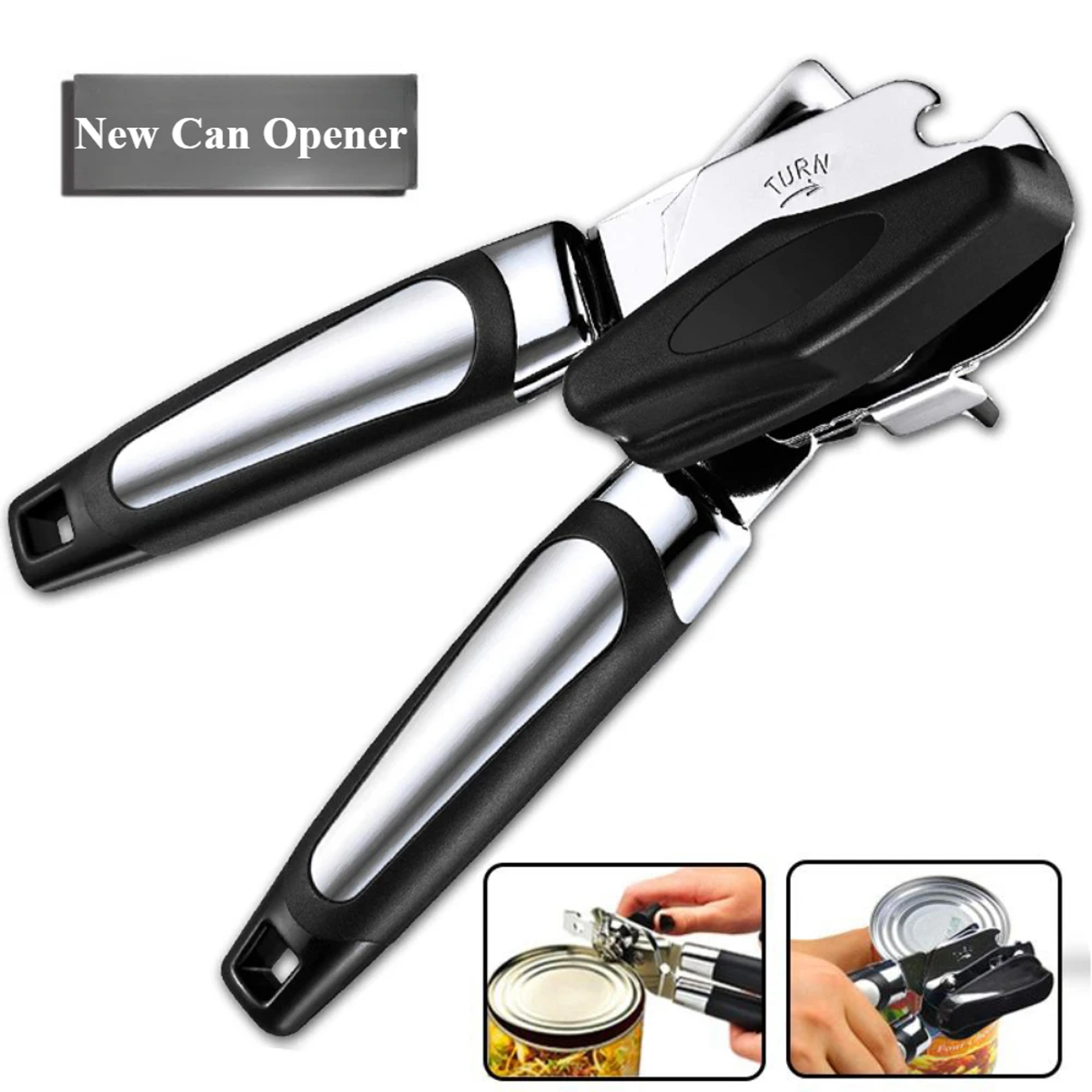 professional stainless steel manual can opener multifunctional bottle and jar opener