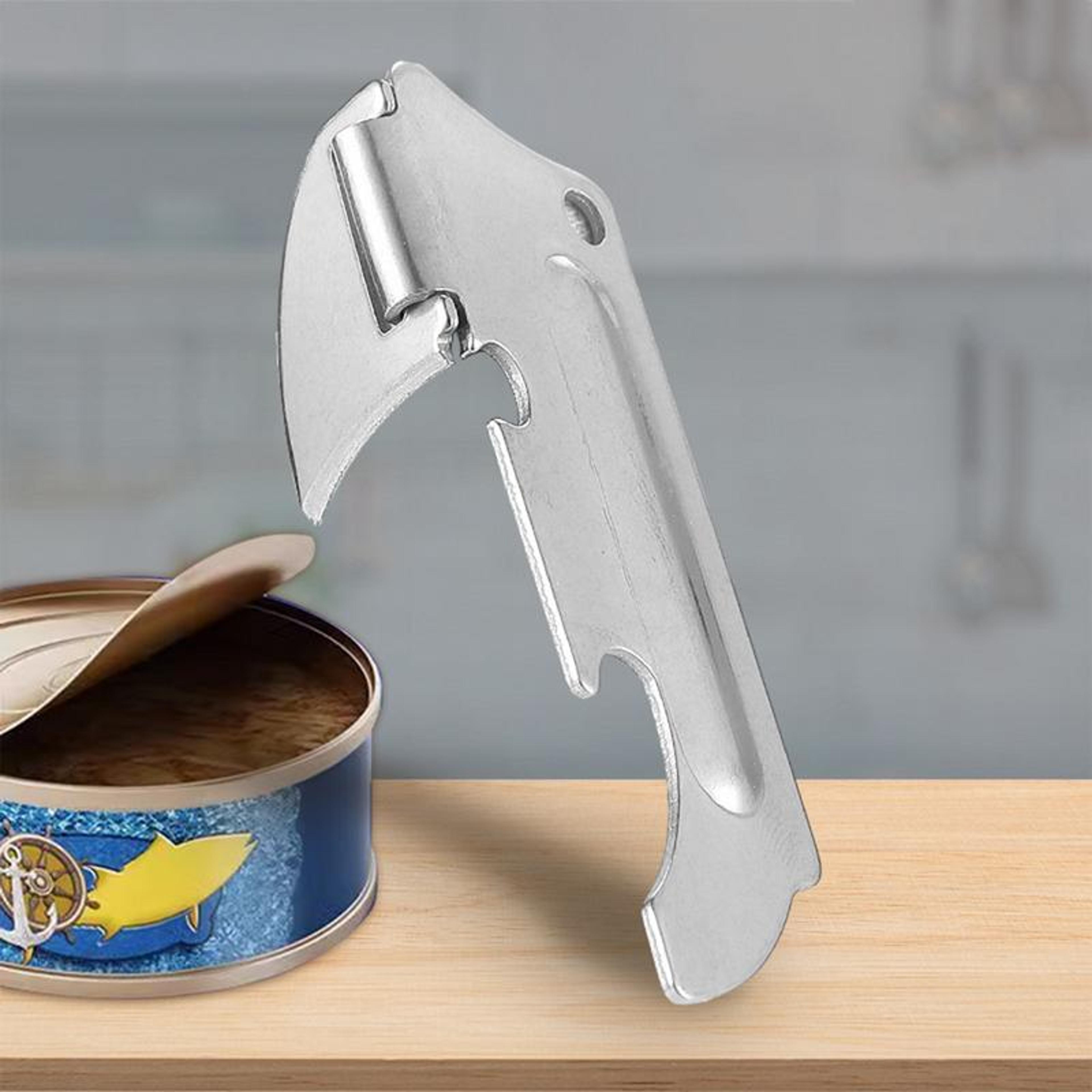 portable stainless steel bottle and jar opener handheld can opener for emergency & kitchen use