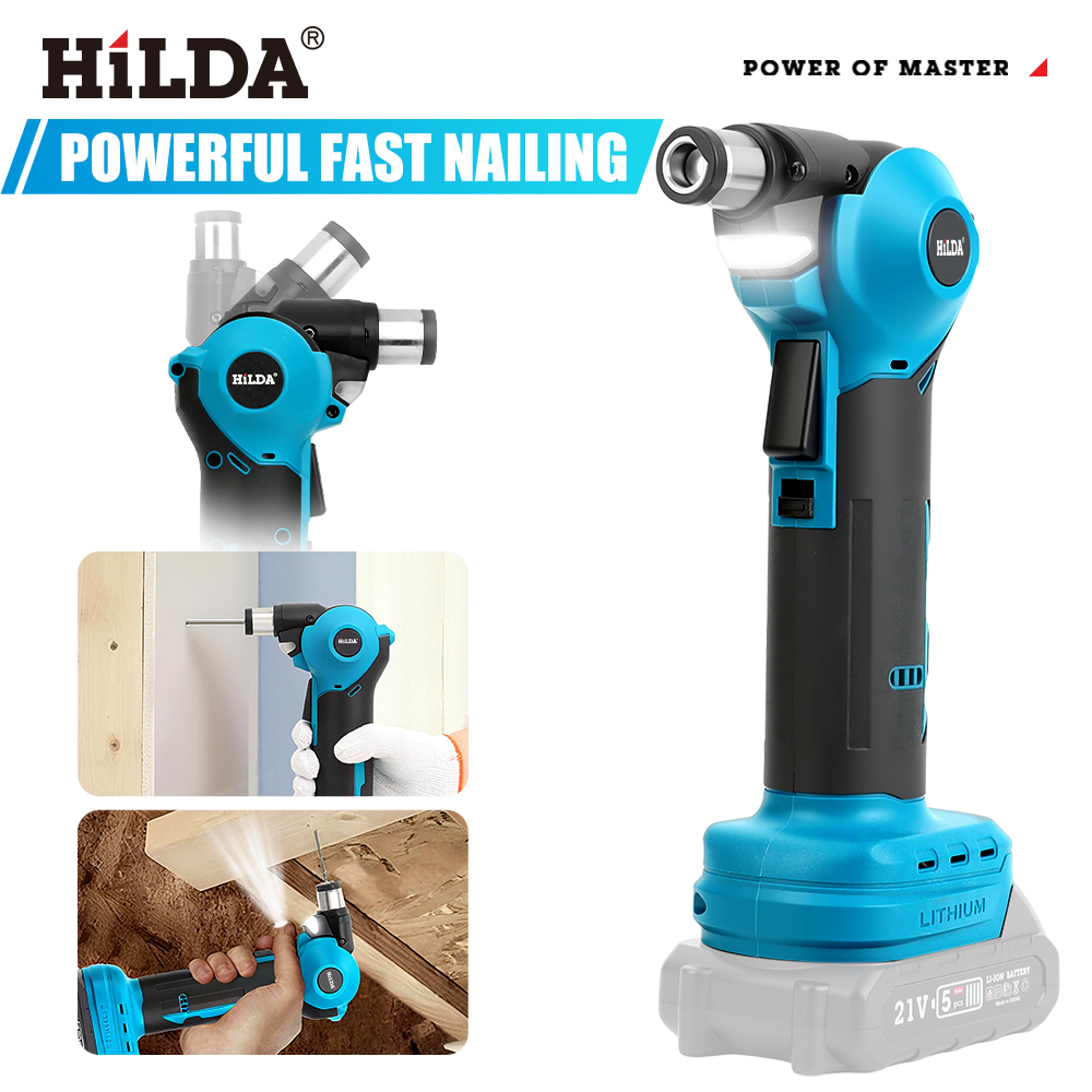 rechargeable rotary demolition hammer with adjustable head
