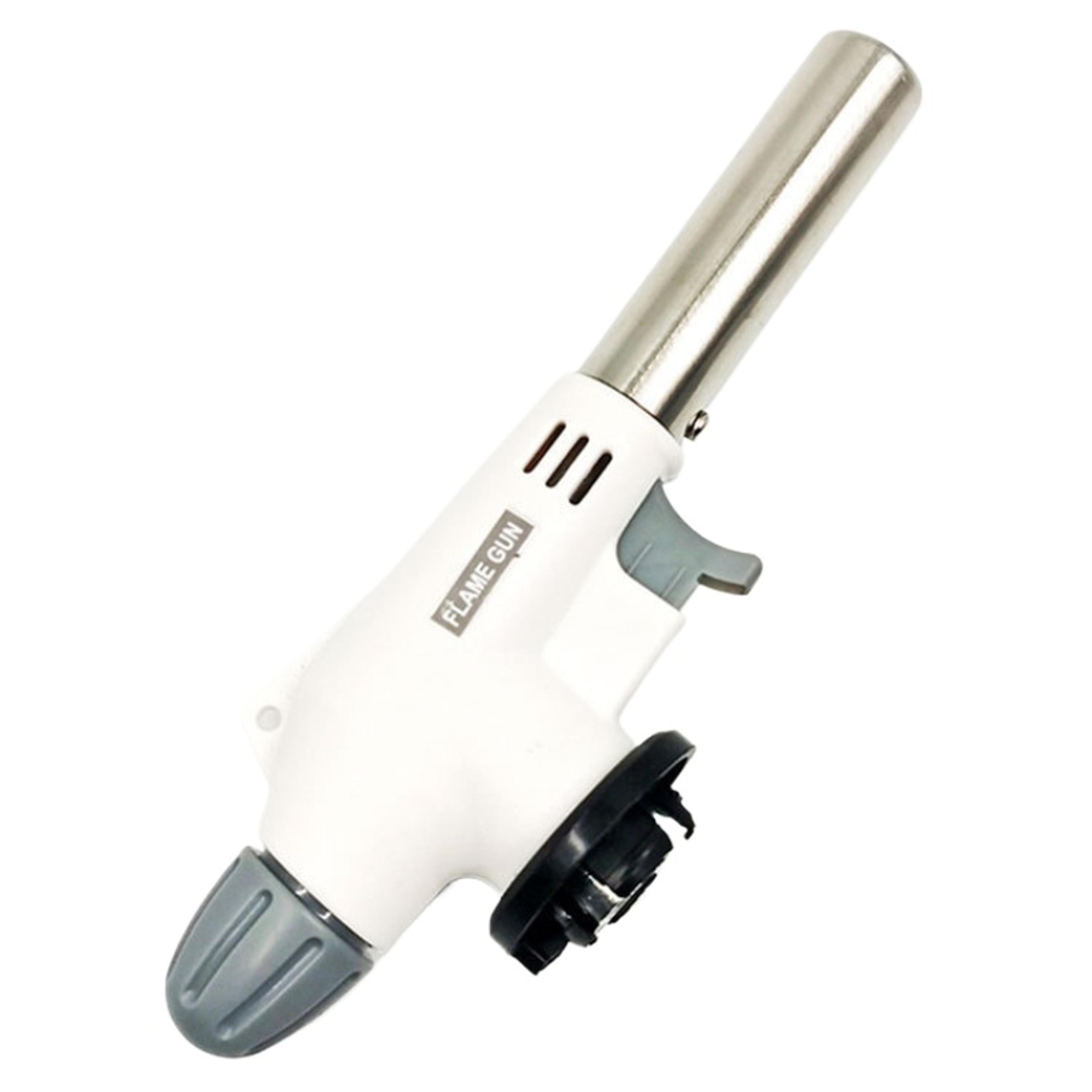 portable butane gas torch versatile cooking, barbecue & camping lighter, welding burner for outdoor & kitchen use