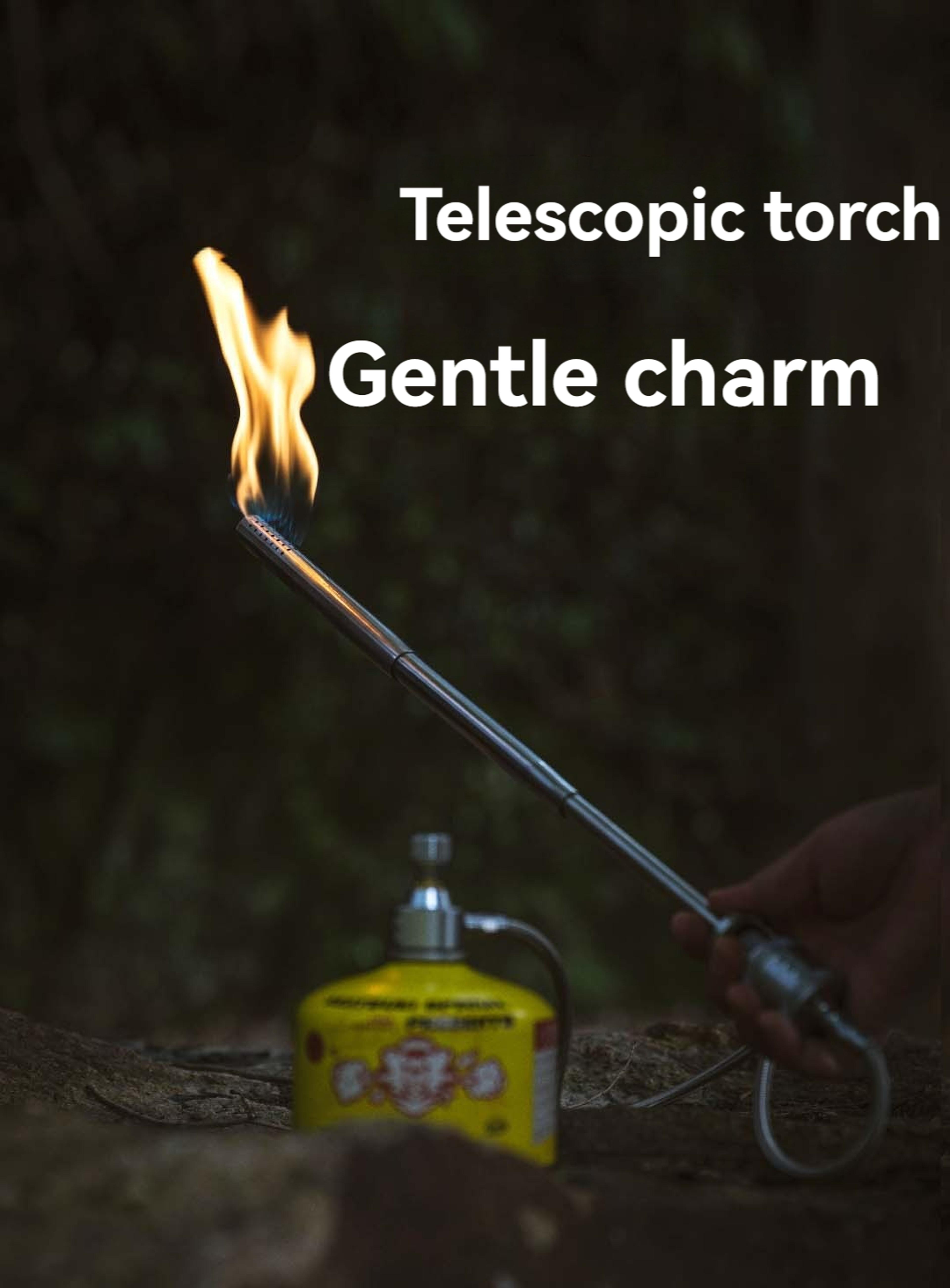 outdoor camping torch spray gun stainless steel barbecue fire maker