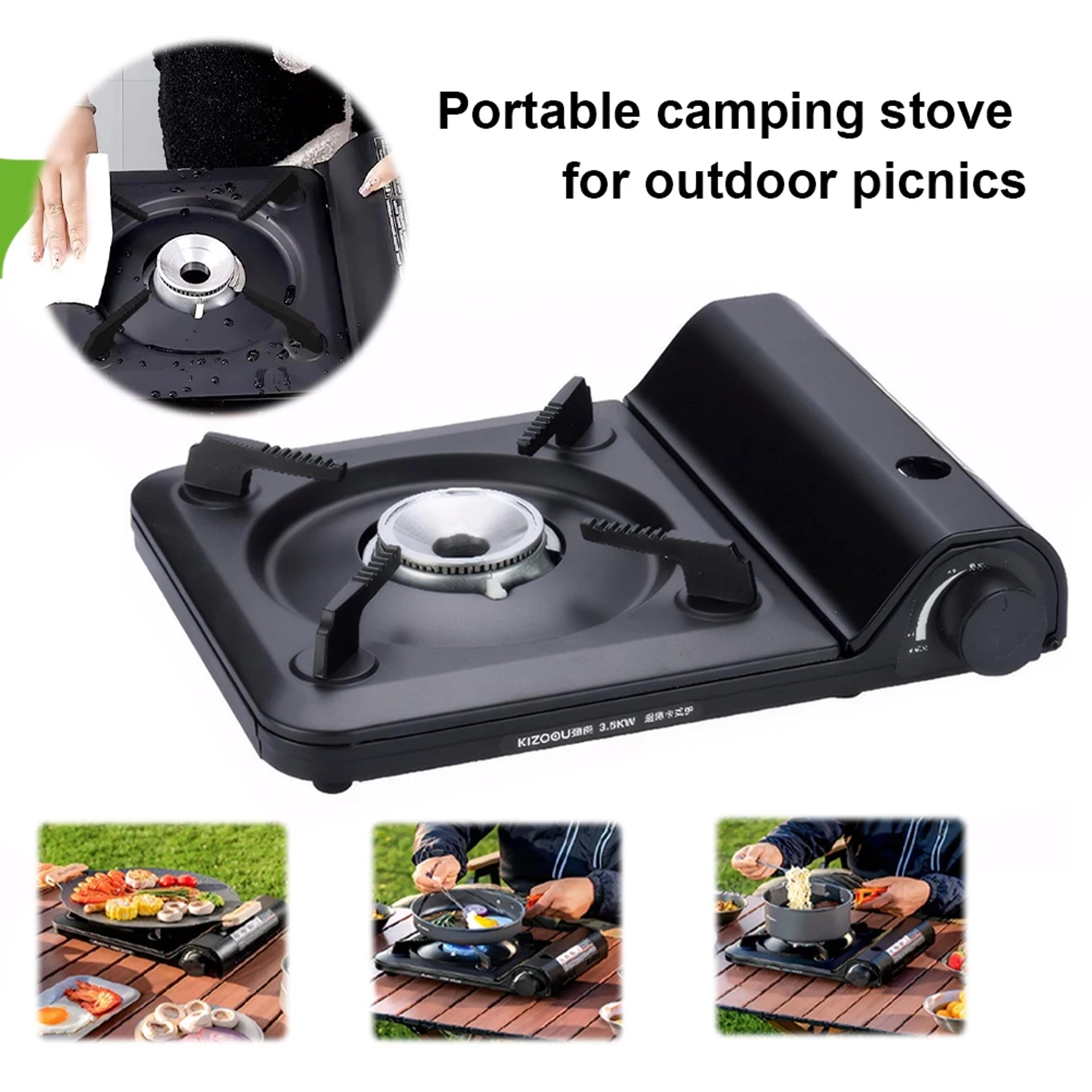 portable single burner camping gas stove compact & reliable outdoor cooking solution