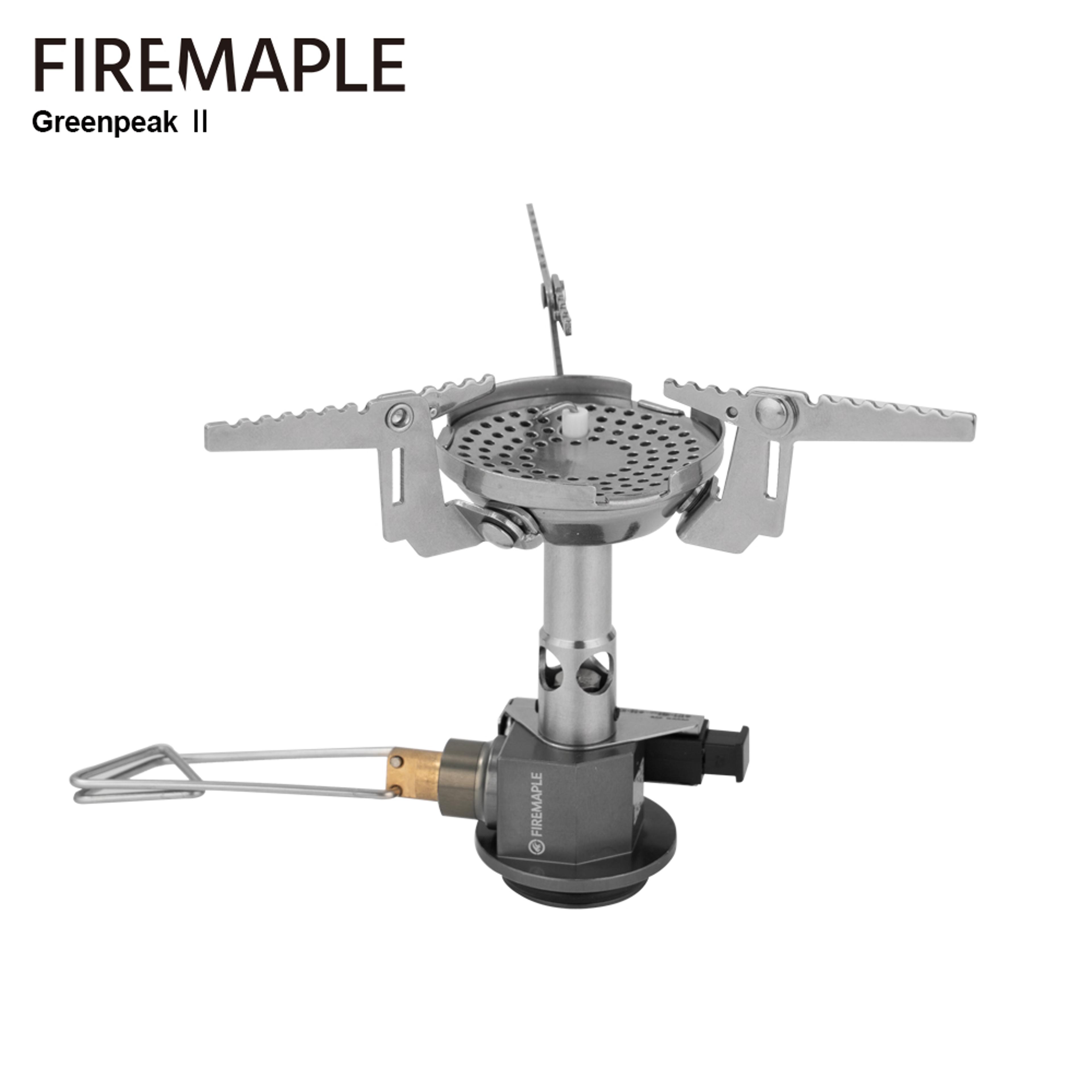 pressure-regulator gas stove with piezo ignition windproof backpacking stove for hiking and camping