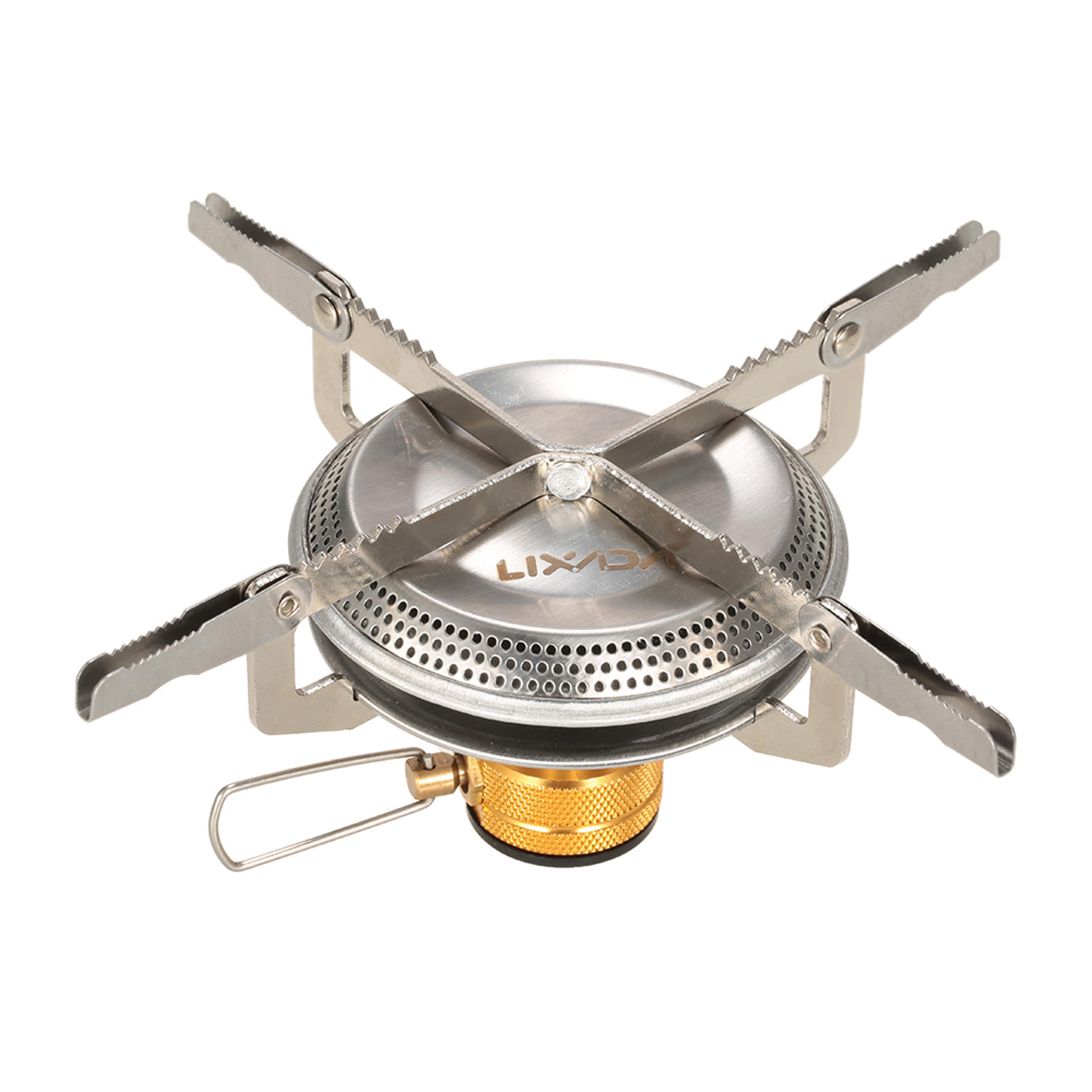 ultralight portable outdoor gas stove perfect for camping, hiking, and backpacking