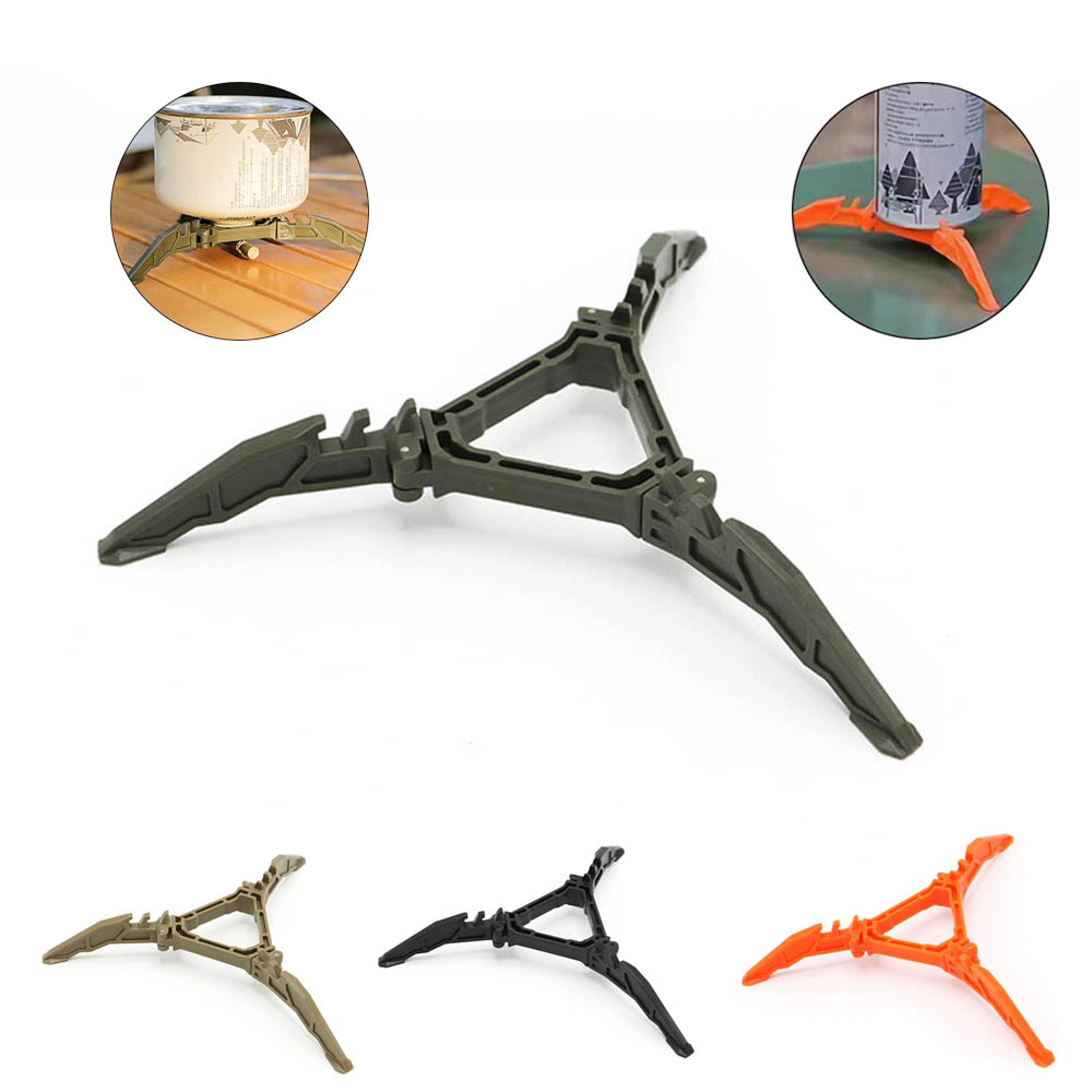 ultimate portable folding gas tank stand universal three-legged outdoor cooking stabilizer