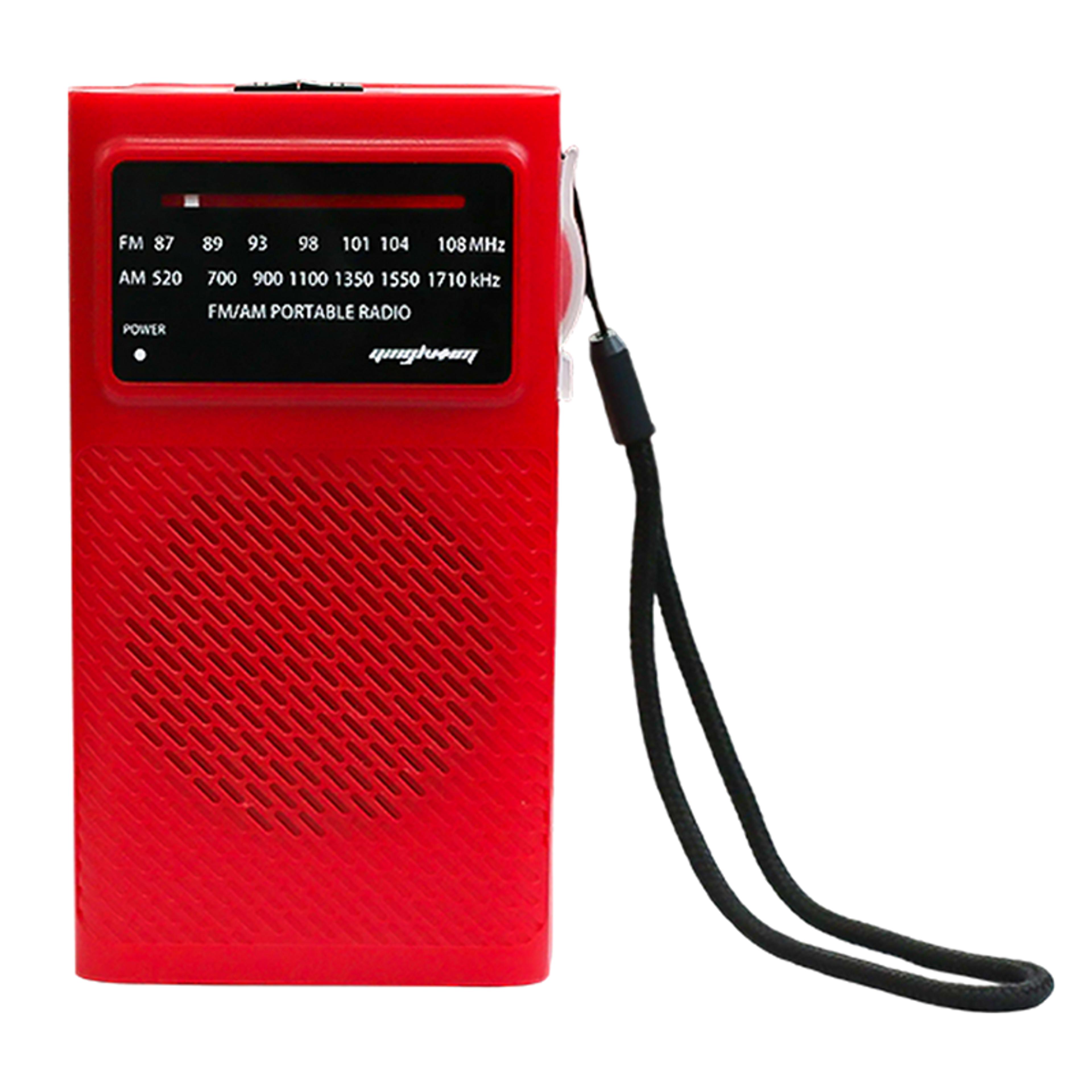 portable am fm radio high sensitivity battery powered speaker for travel and emergency use