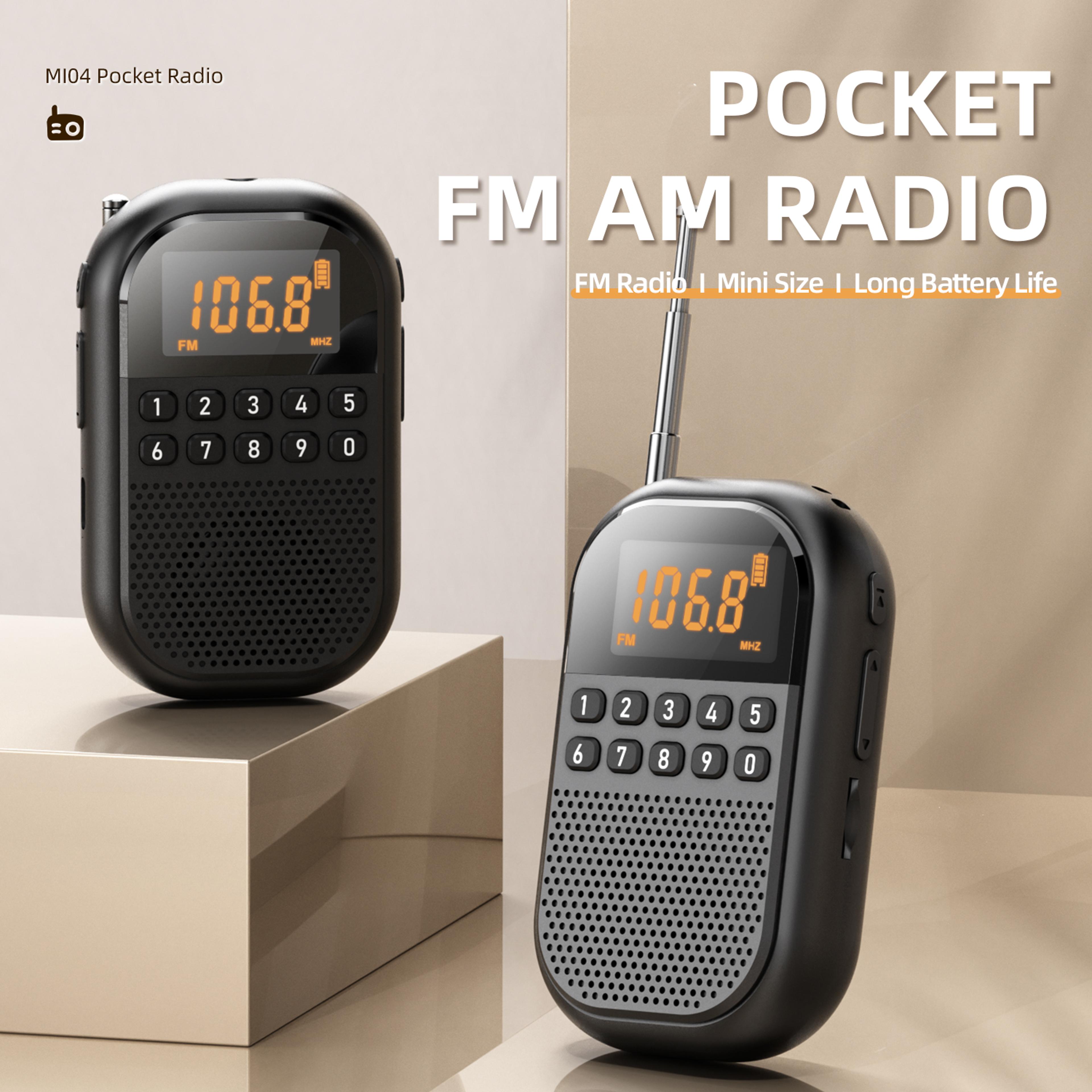portable mini radio with usb sd playback hd sound pocket outdoor radio