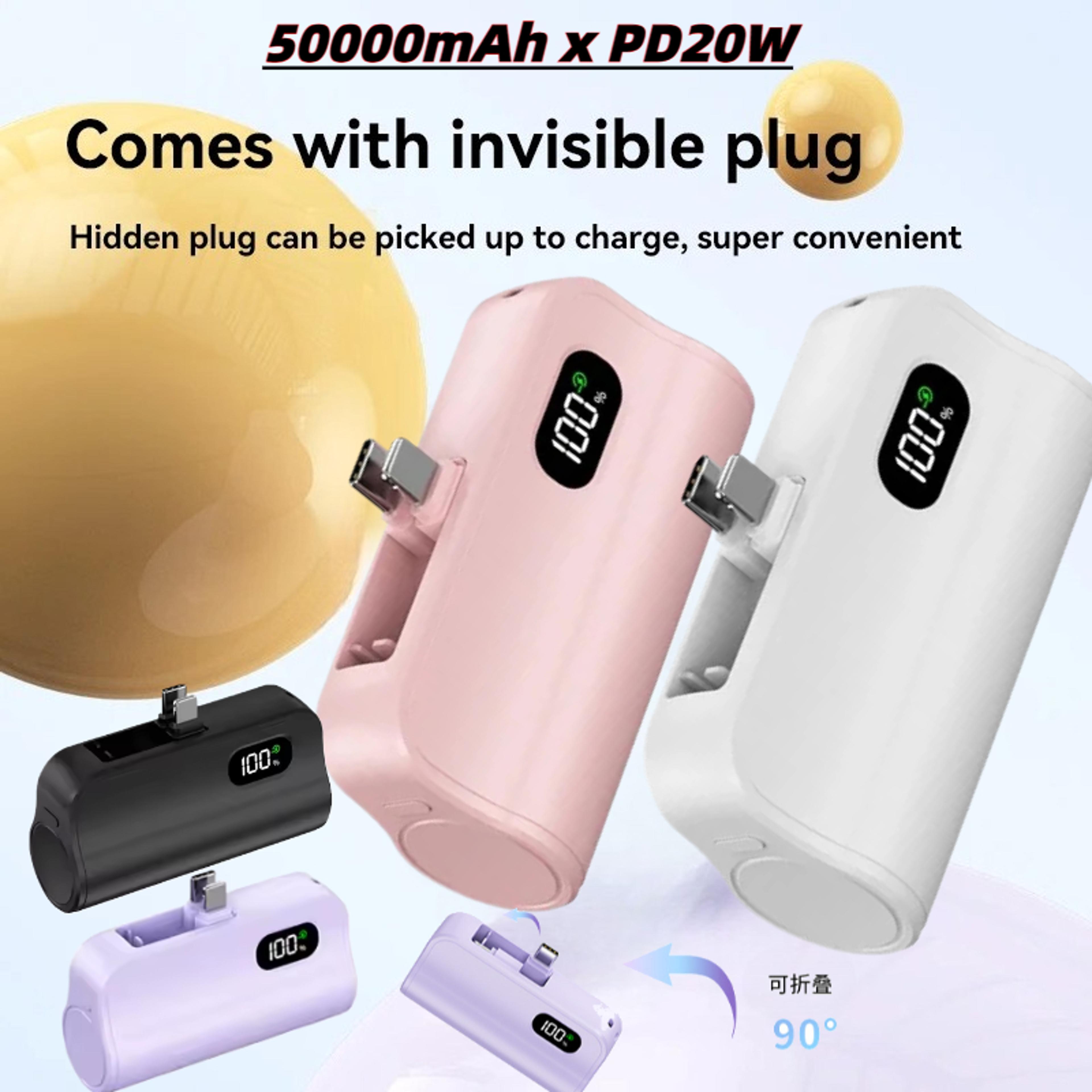 mini capsule ultra high power wireless fast charging power bank