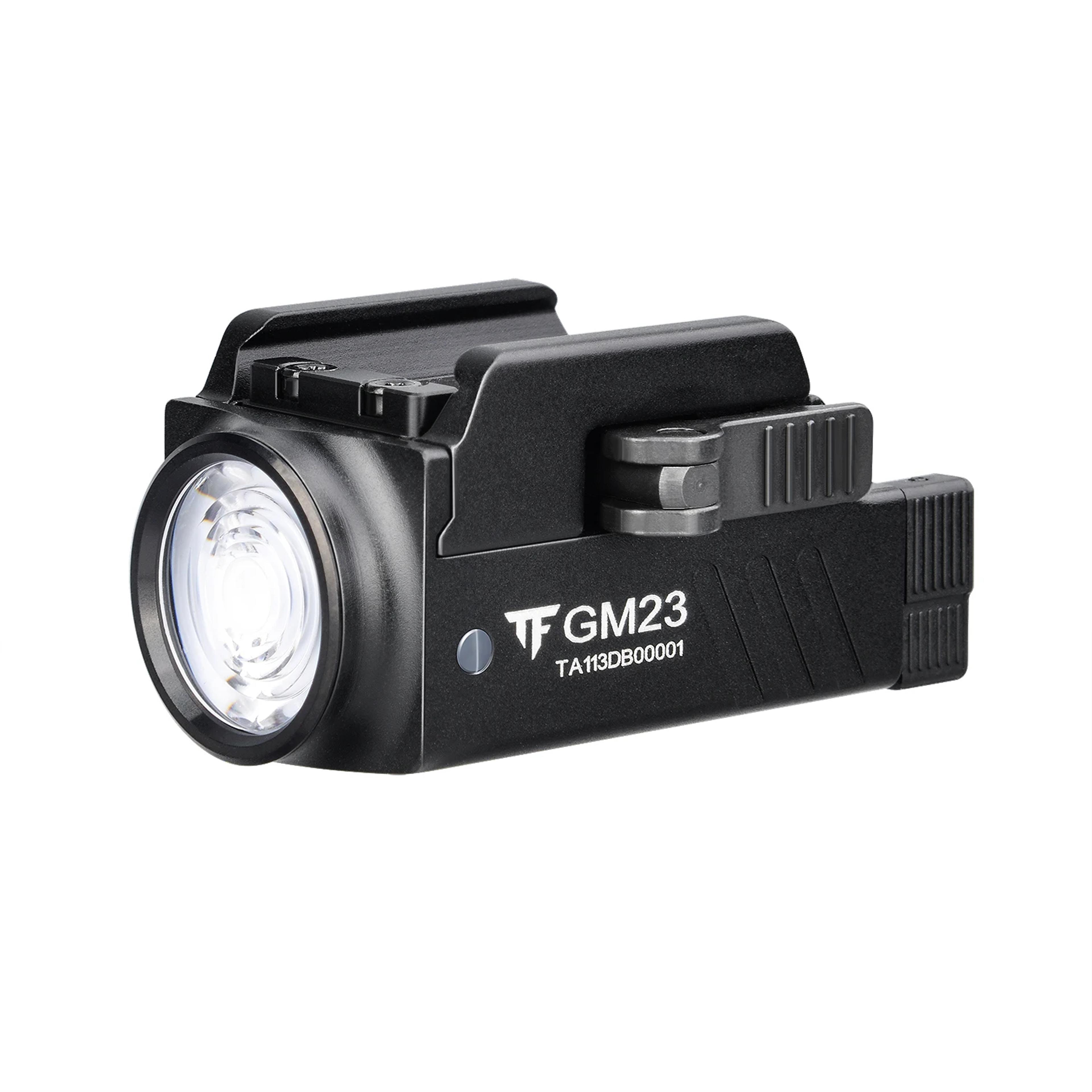 rechargeable tactical rail flashlight usb weapon light for rails