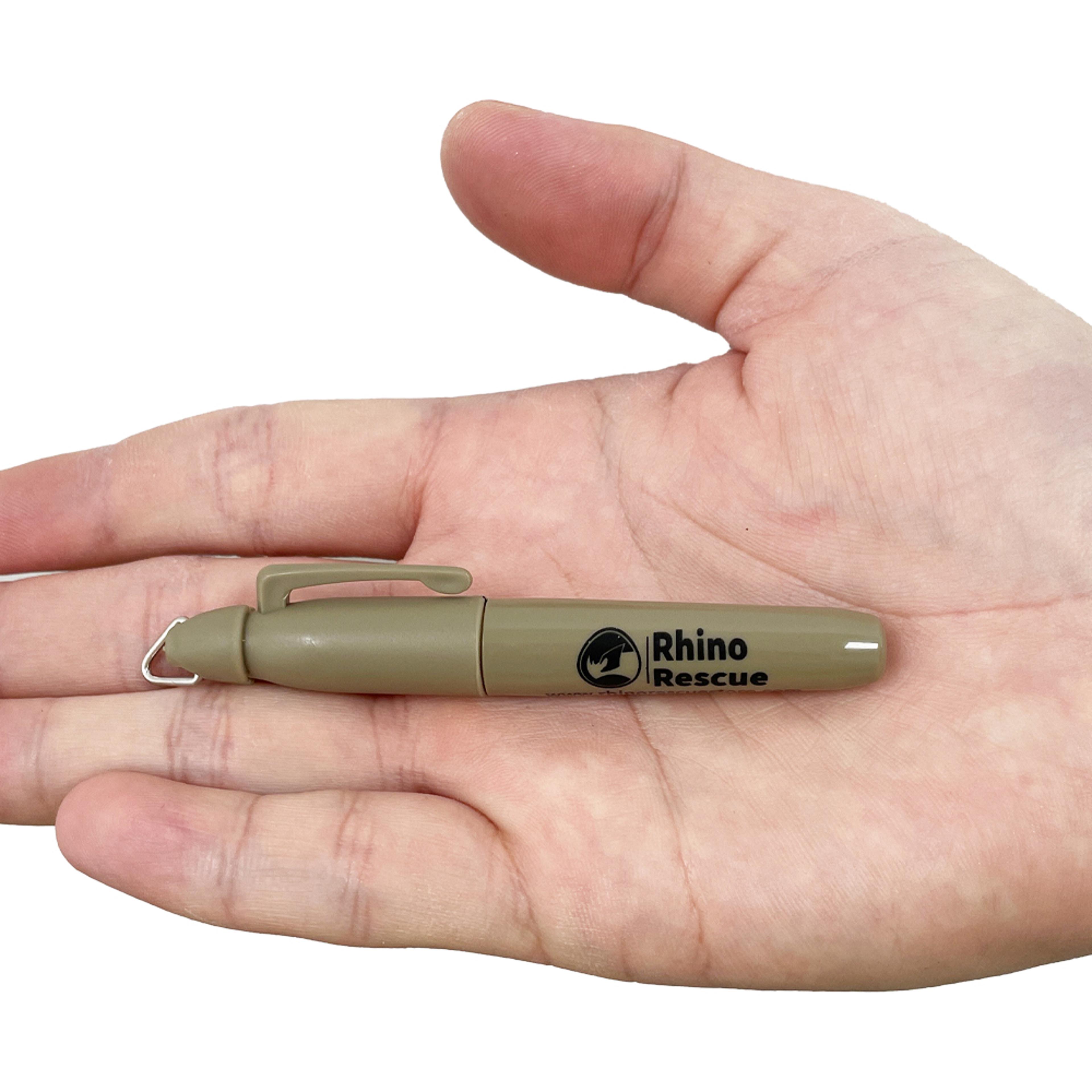 rhino rescue all weather tactical pen & permanent marker pen for outdoor use