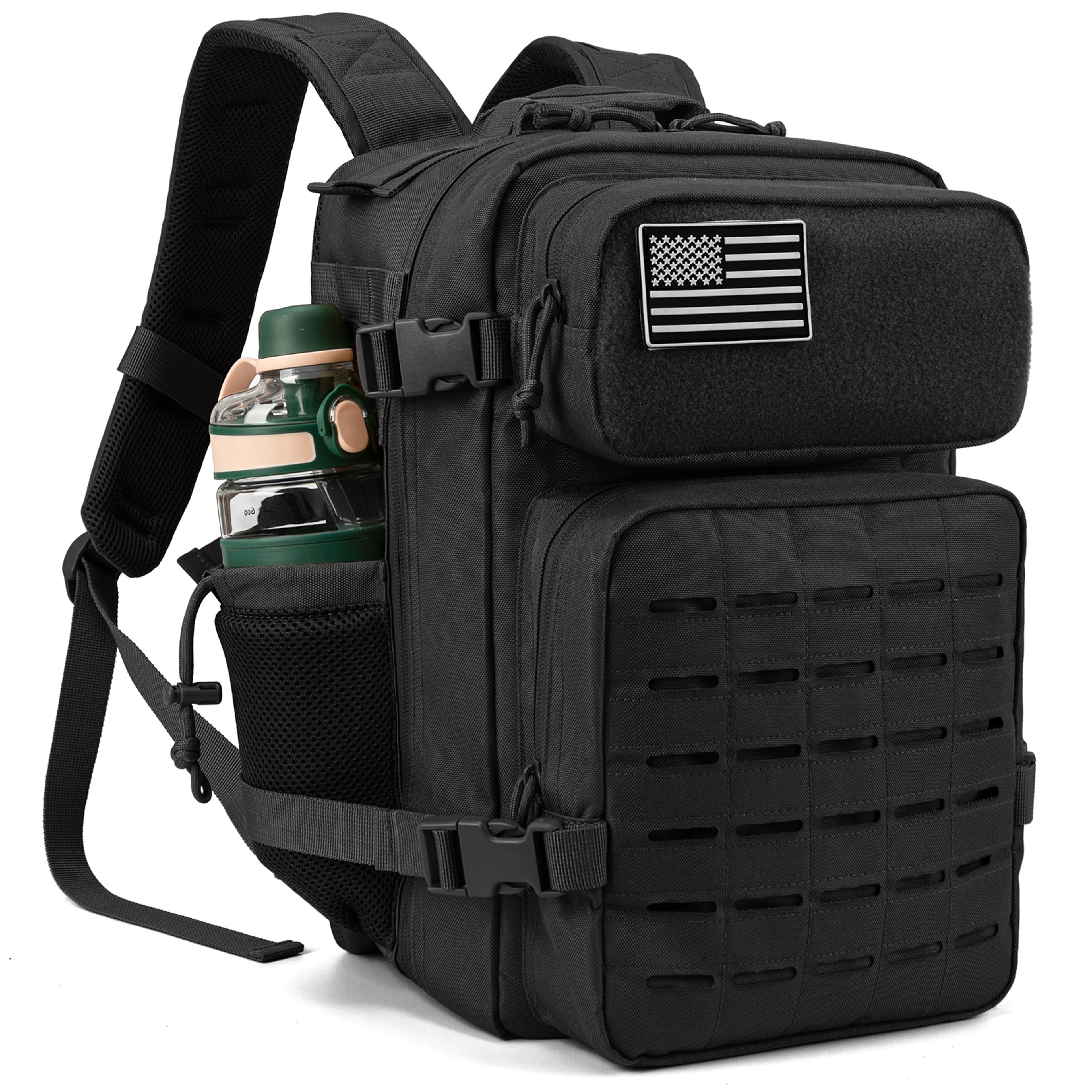 premium tactical backpack for men & women outdoor rucksack with dual cup holder