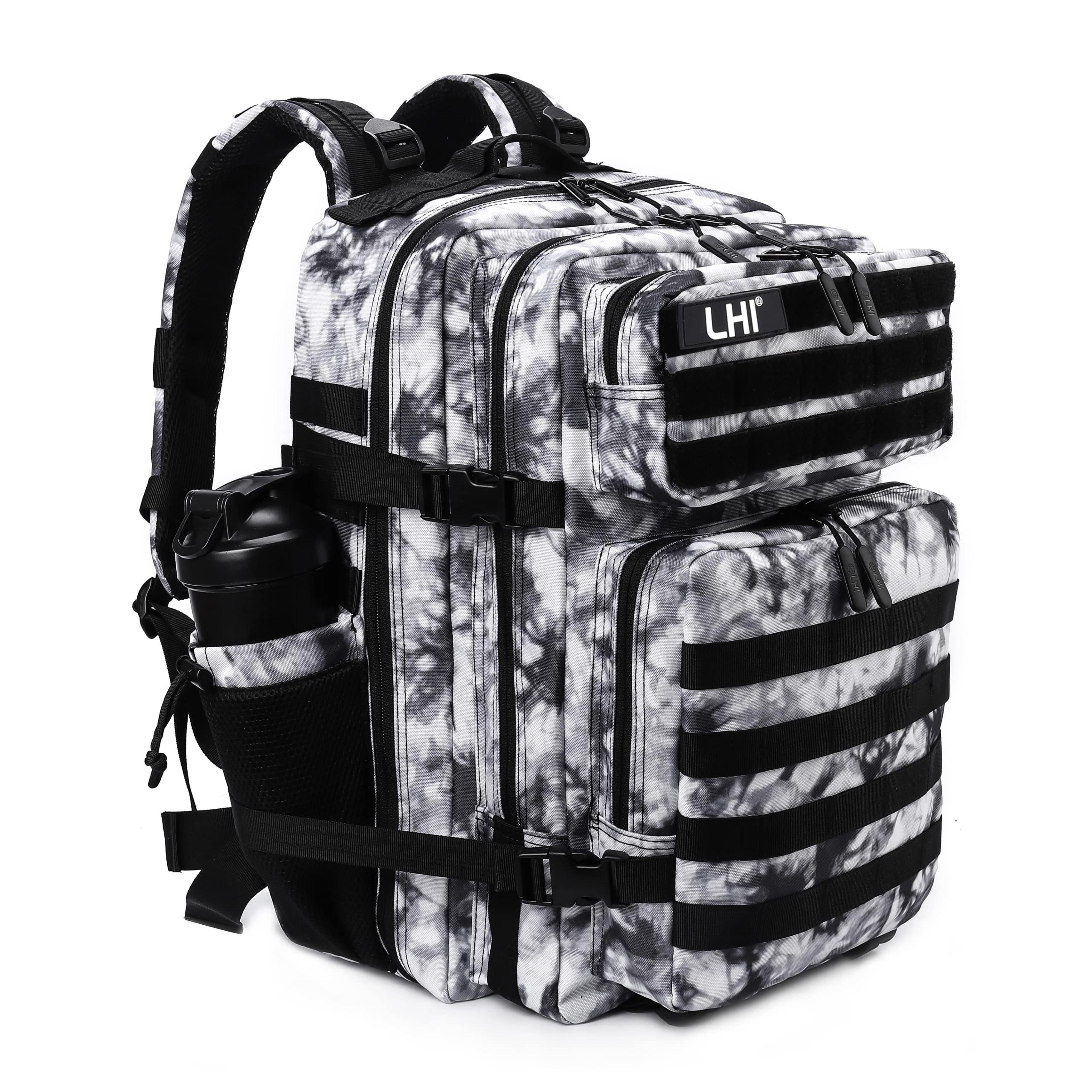 tactical backpack outdoor hiking & gym bag with bottle holder