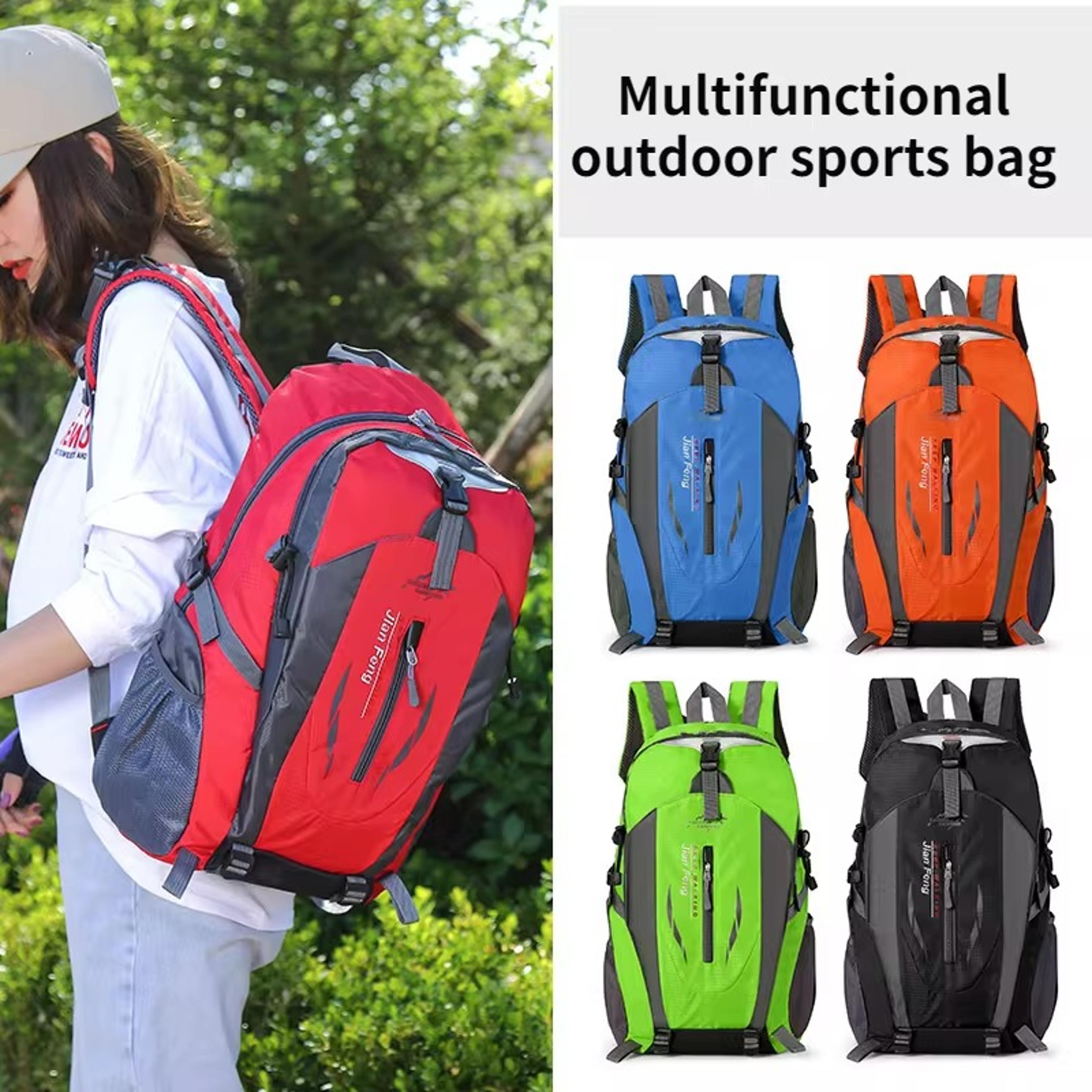 all purpose waterproof travel & hiking backpack for men & women durable nylon outdoor sport pack