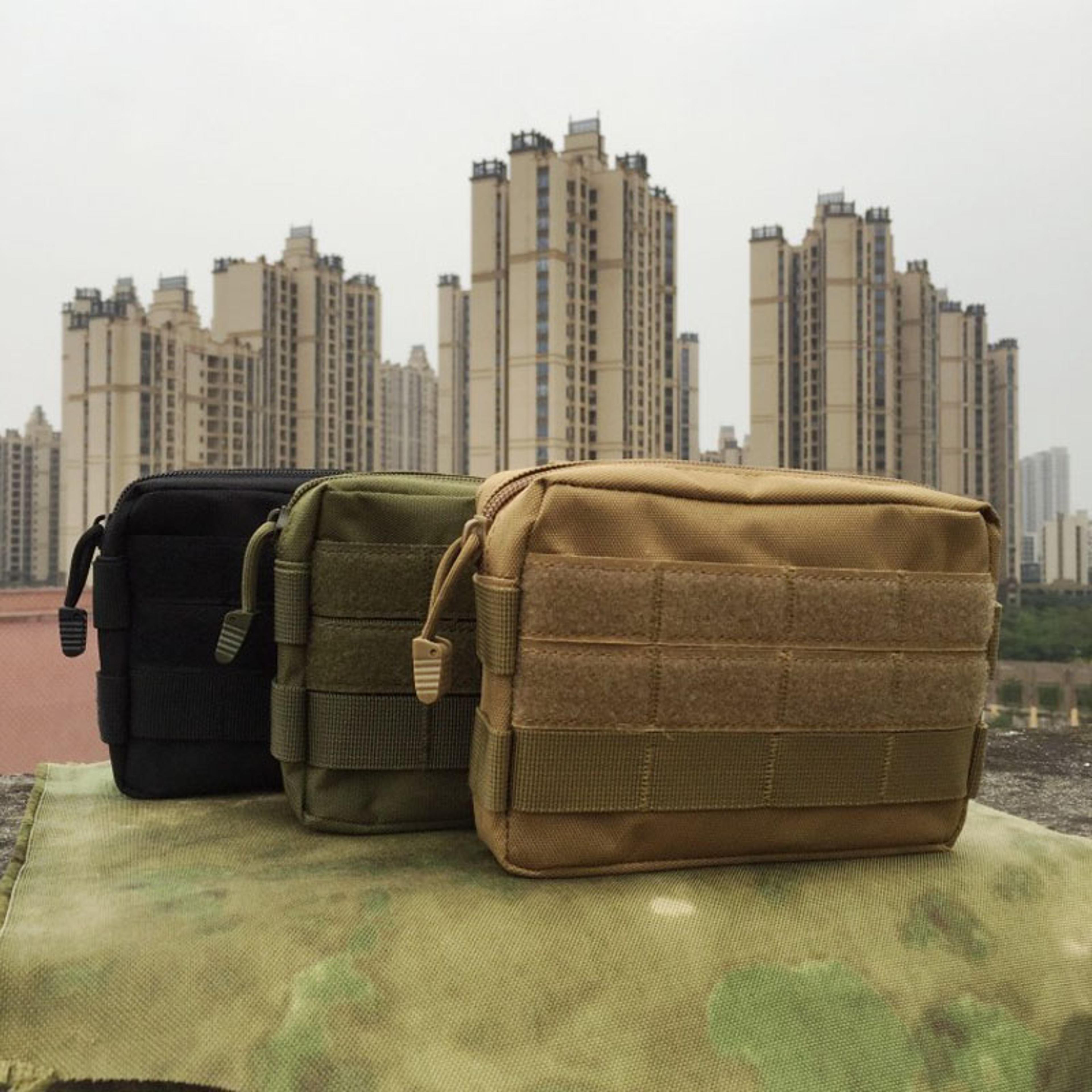 heavy duty tactical waist bag edc outdoor fanny pack with pouch utility belt pouch