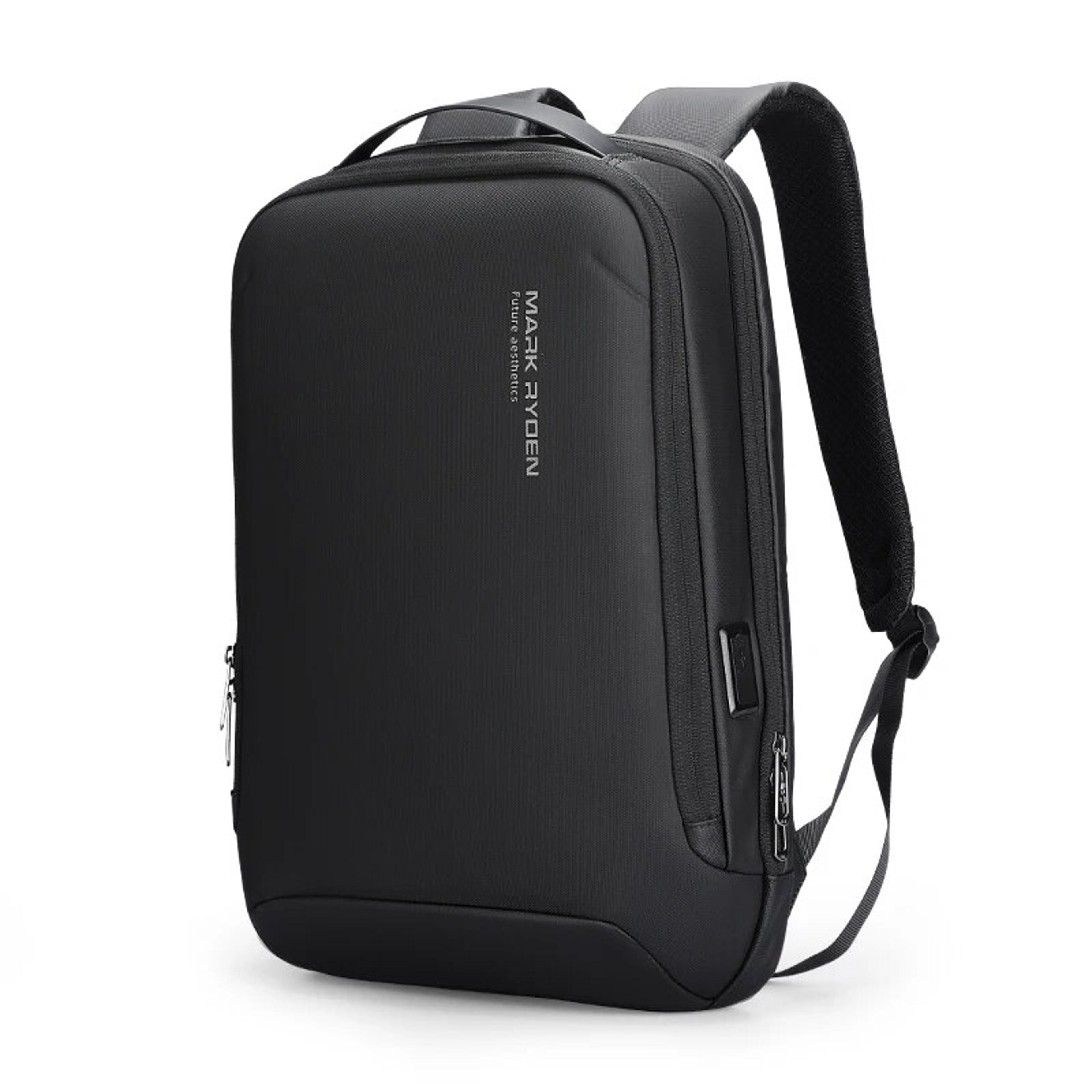slim anti theft laptop backpack with usb charging port business travel daypack