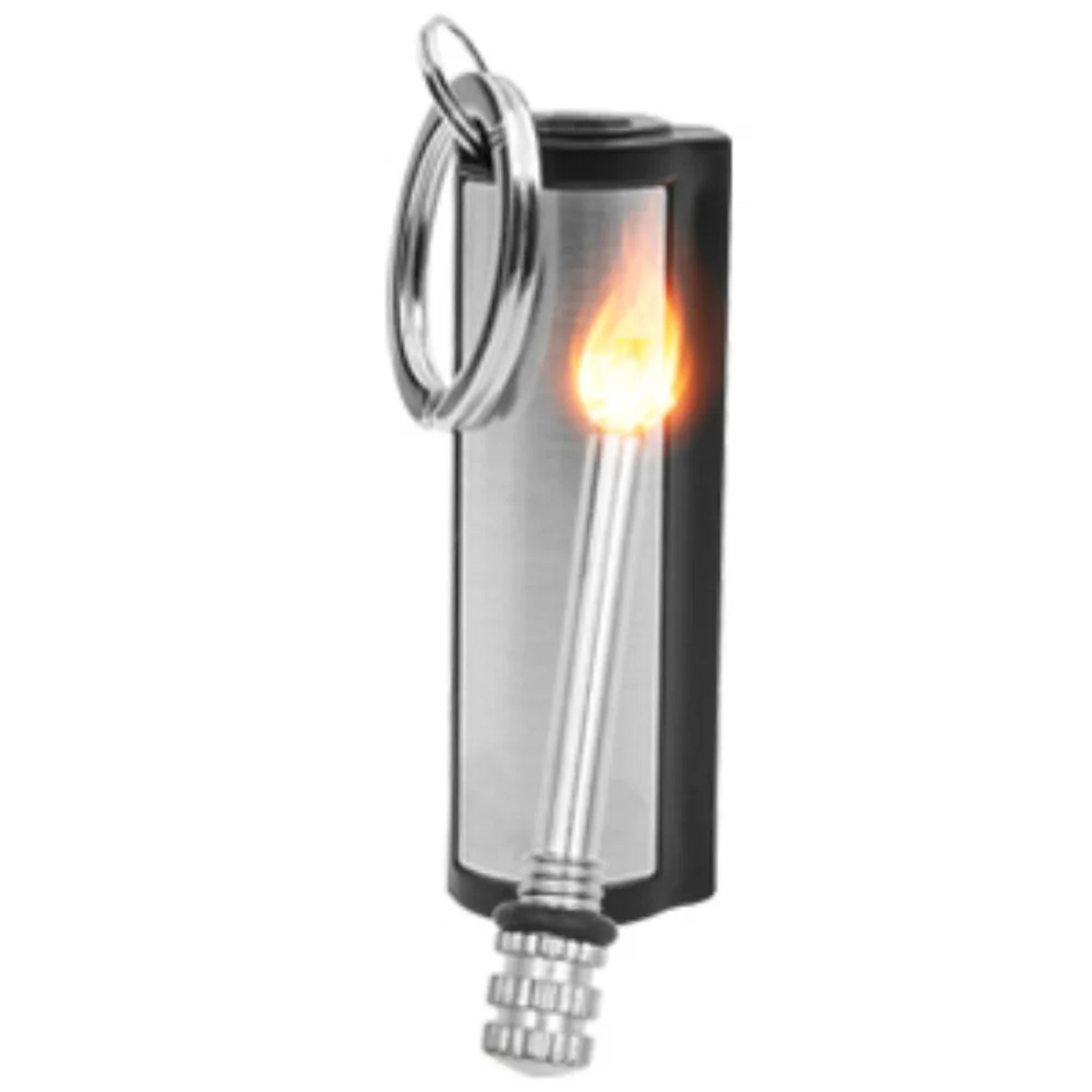 portable flint match lighter reusable survival fire starter for camping and emergency use