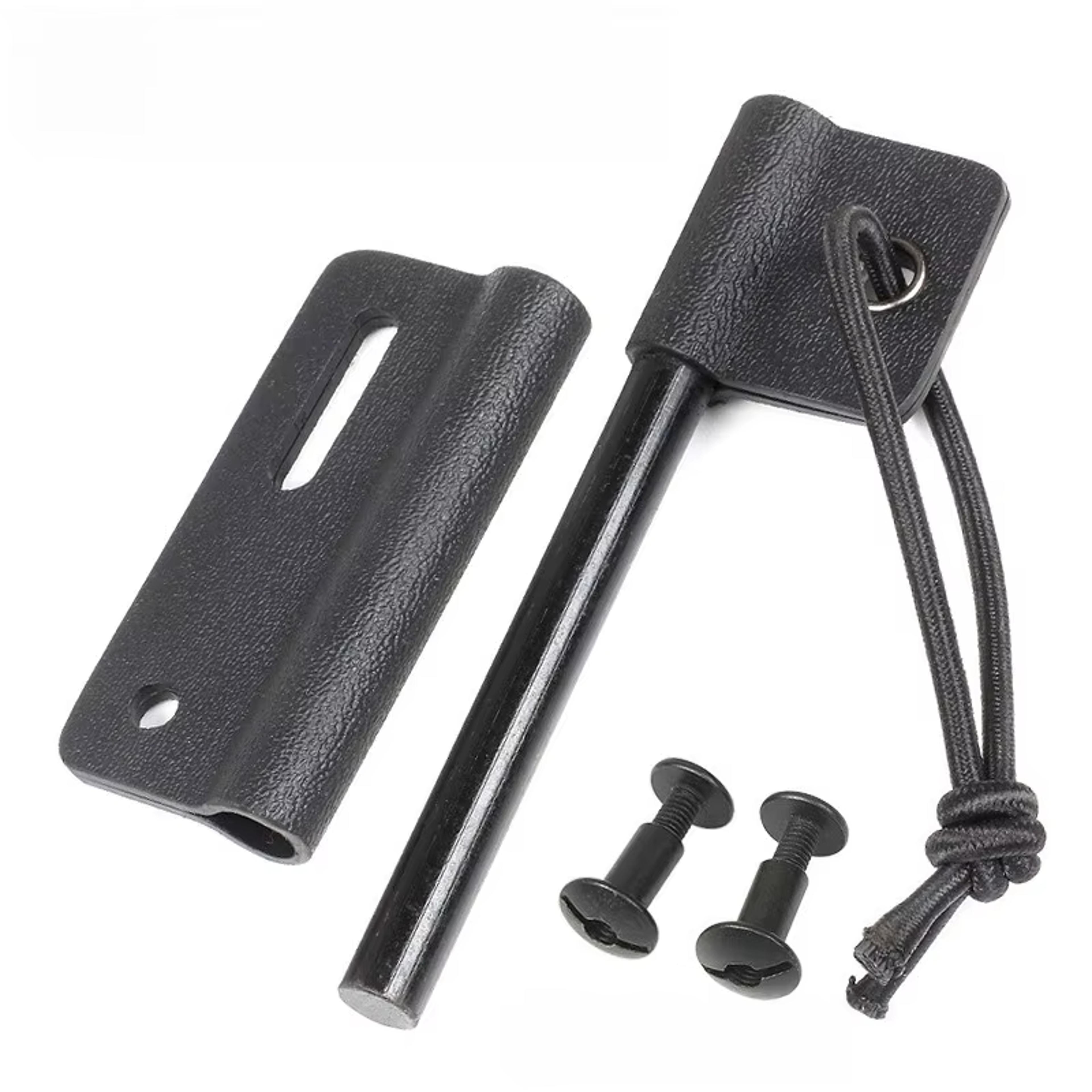 all weather portable magnesium fire starter survival tool kit