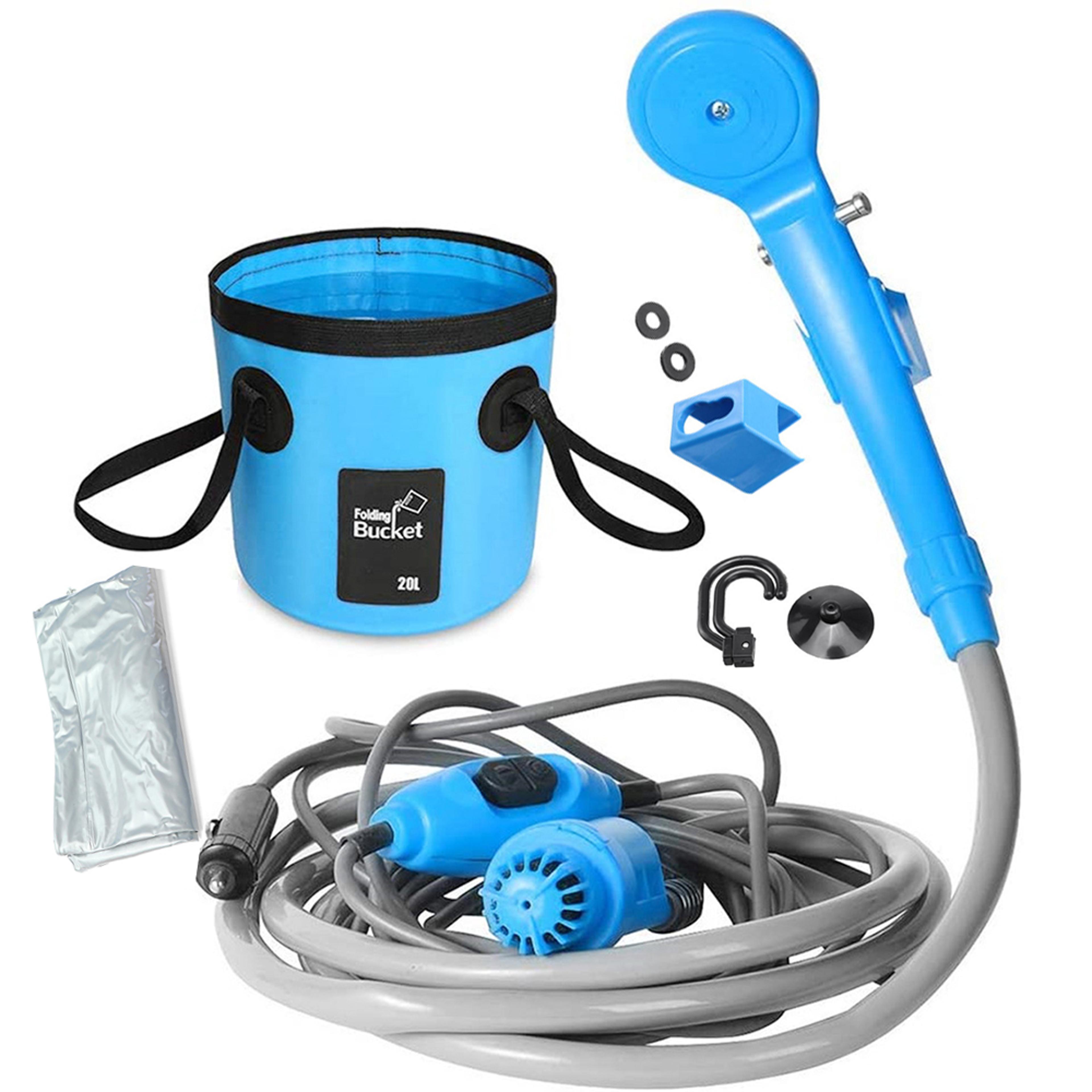 portable car camping shower pump outdoor travel, pet & car wash