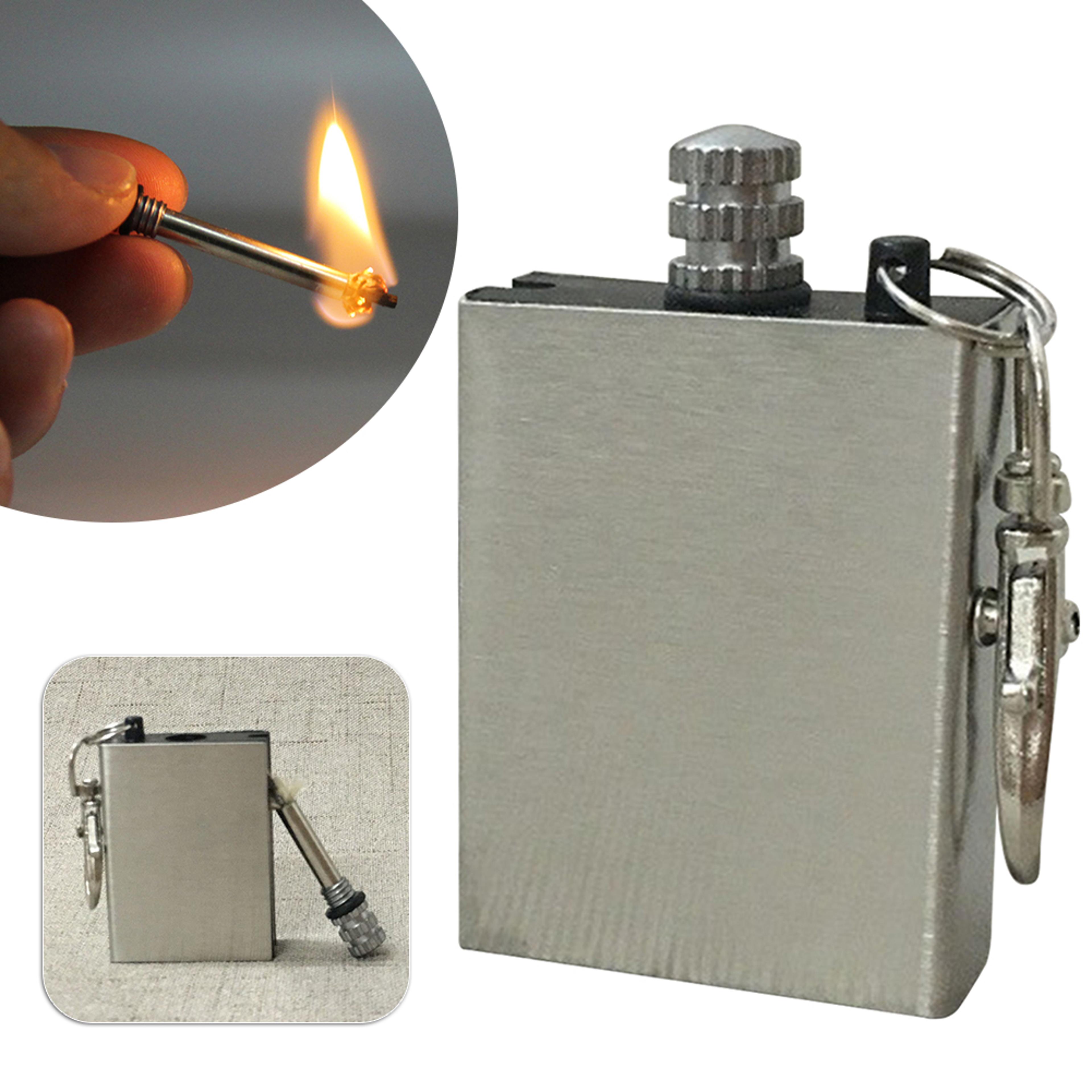 waterproof permanent match keychain lighter portable survival fire starter for camping & emergency use