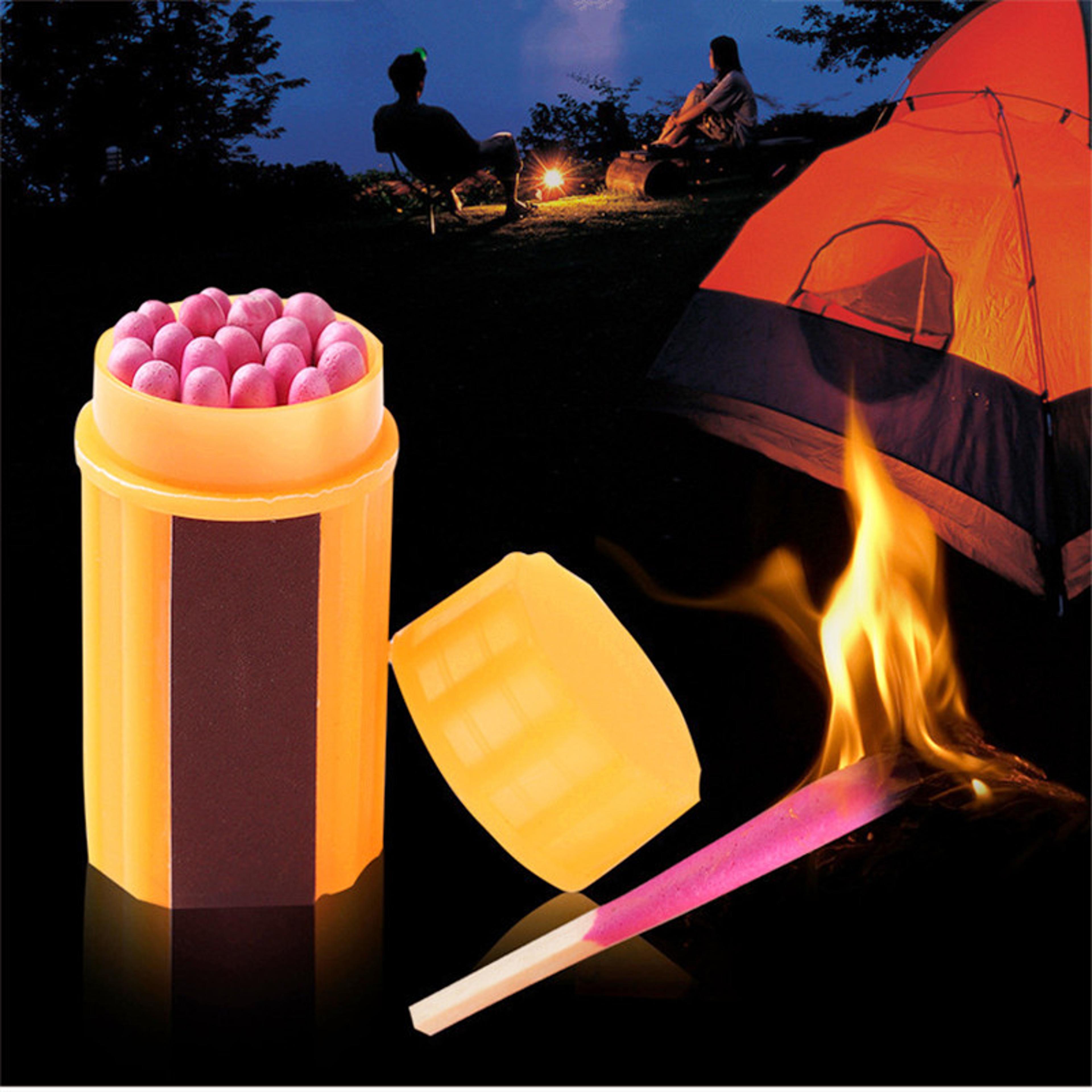 outdoor windproof & waterproof survival matches camping fire starter