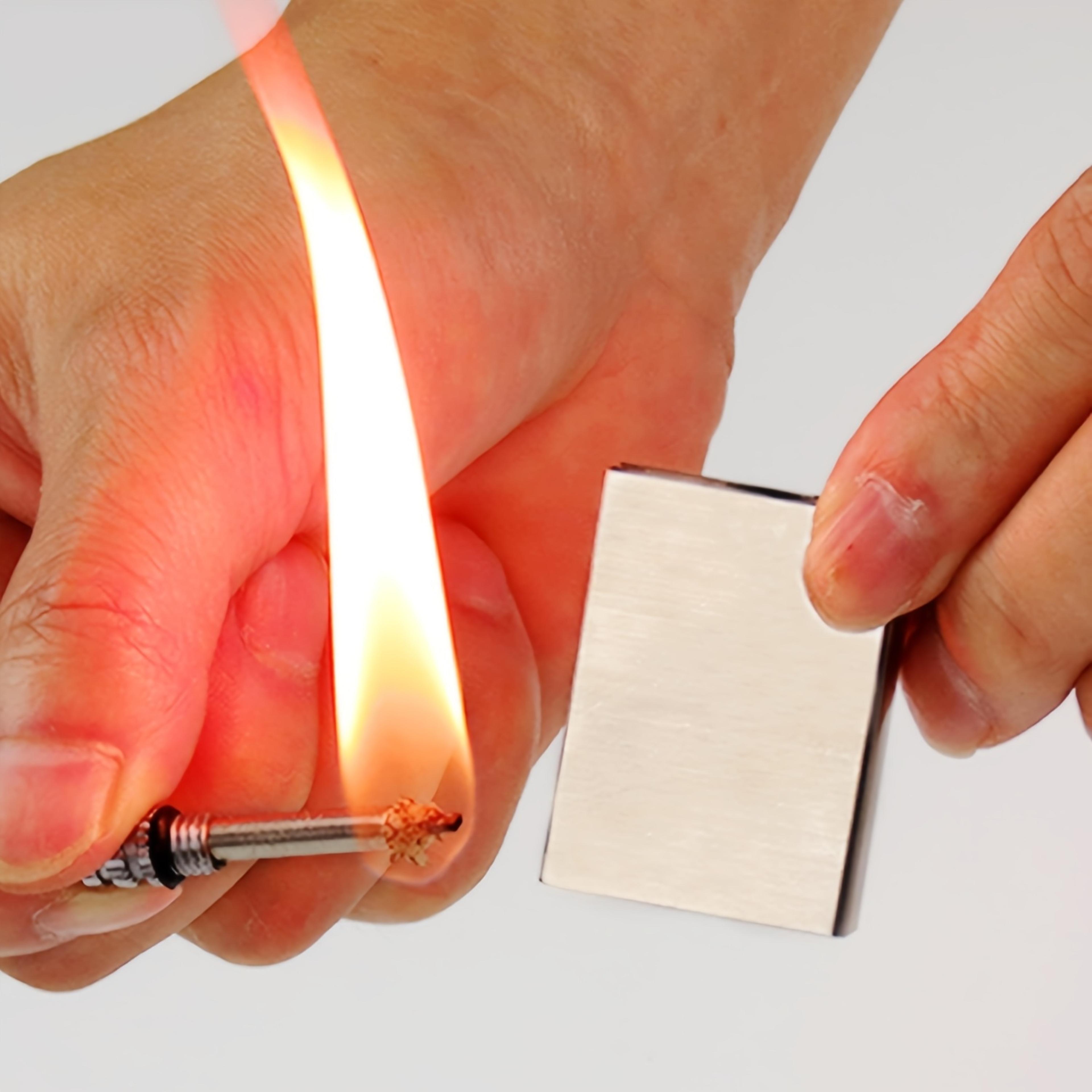 portable waterproof survival lighter keychain emergency camping fire starter