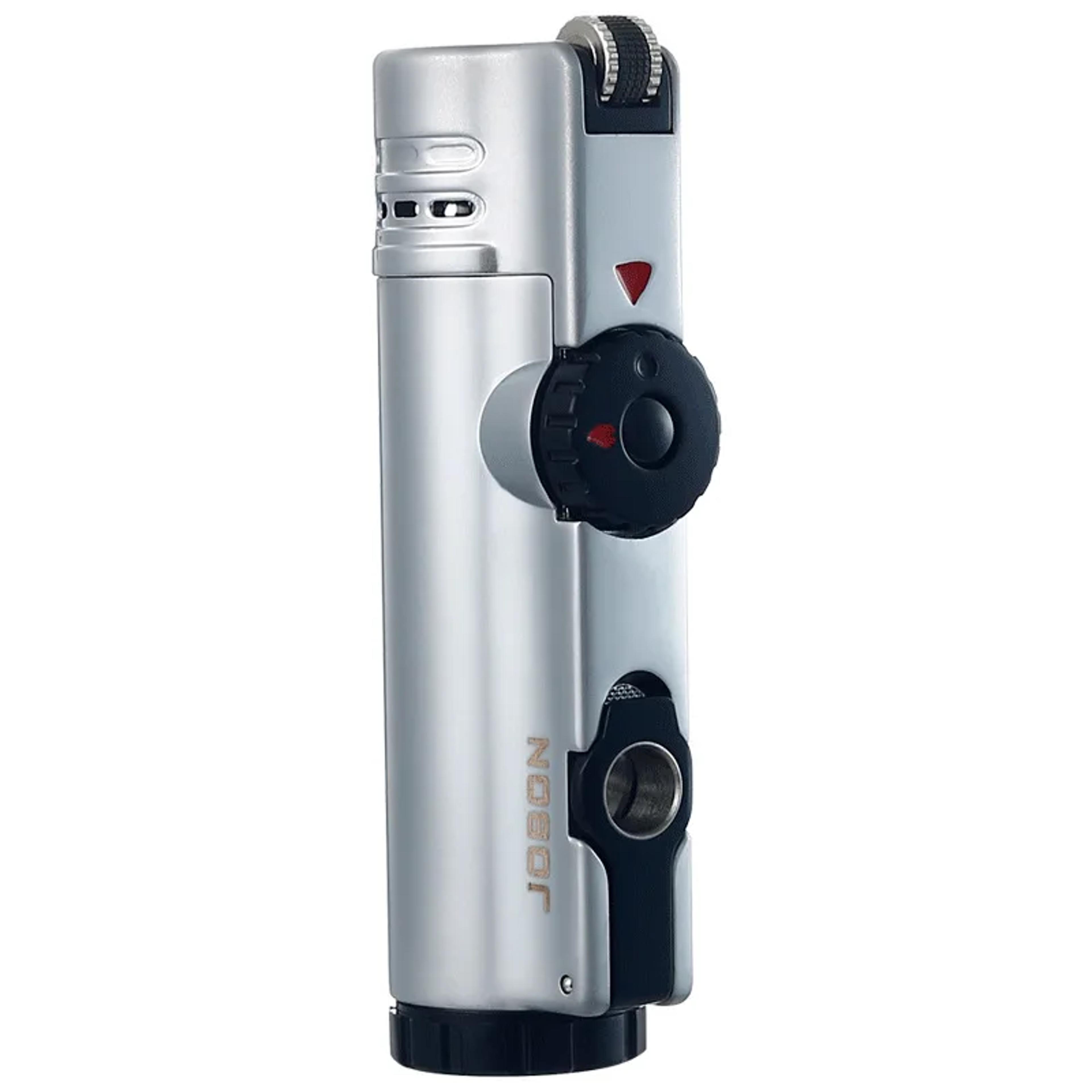 metal torch windproof butane gas lighter with flint wheel