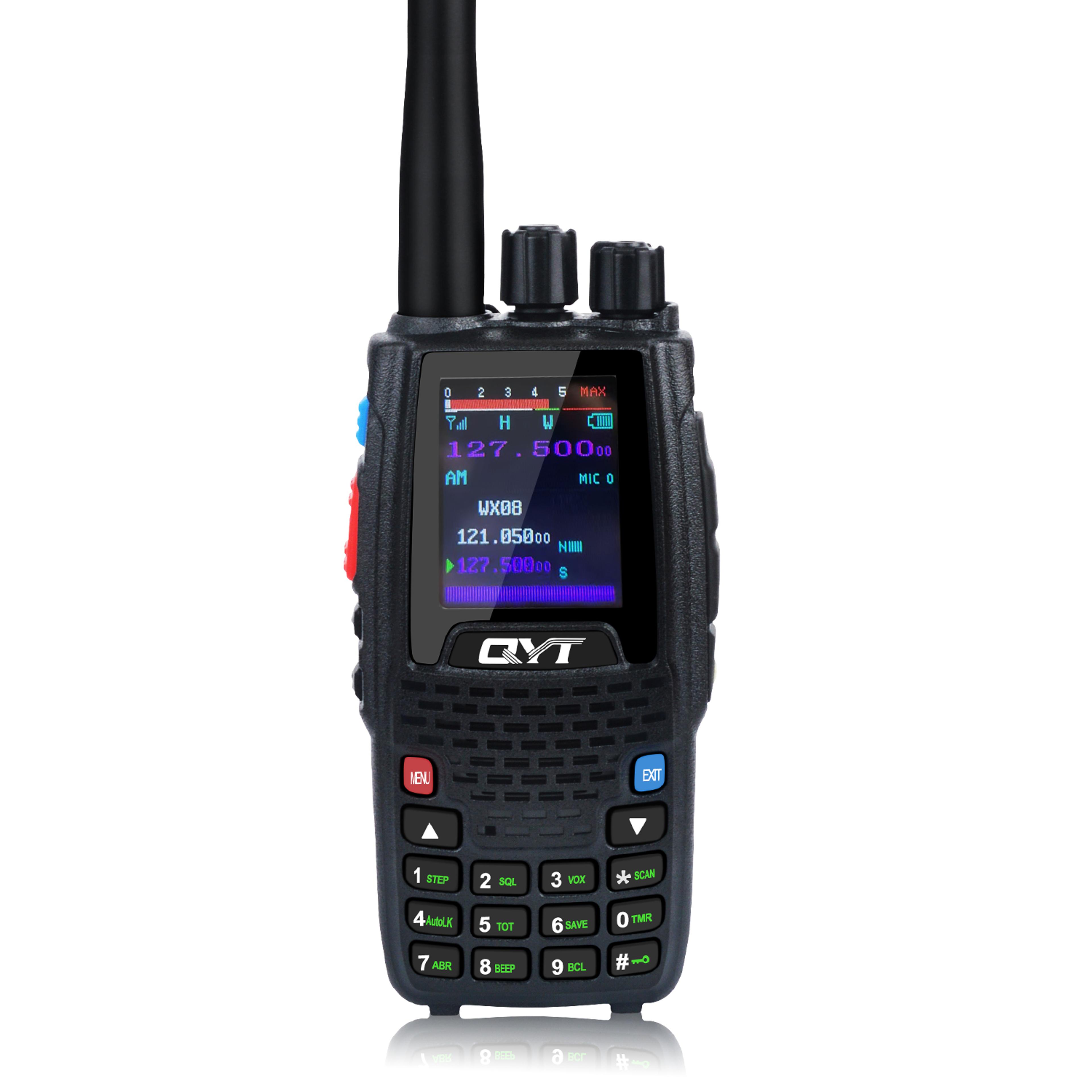 air band walkie talkie channel with noaa weather & aviation radio