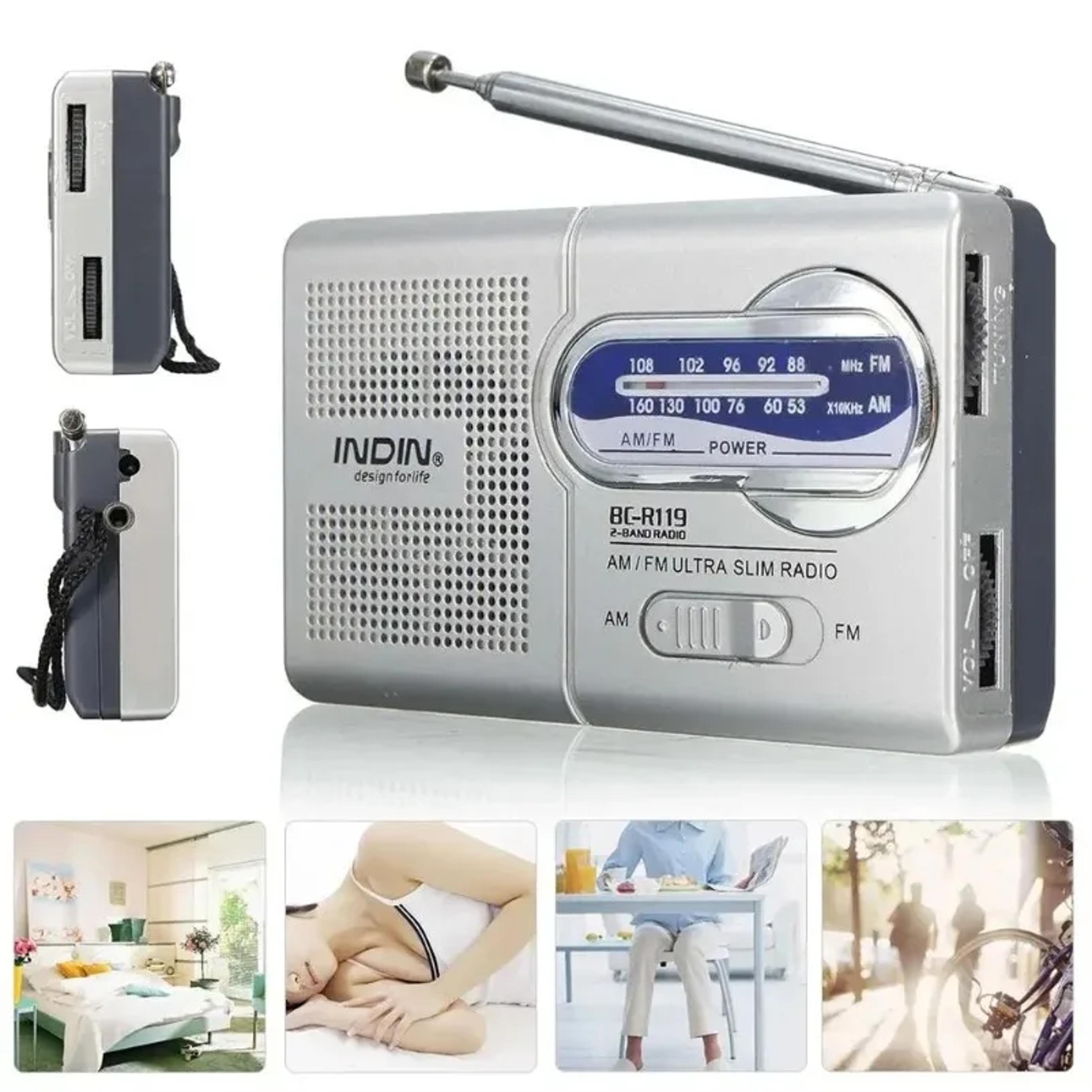portable am fm emergency radio mini battery powered pocket radio