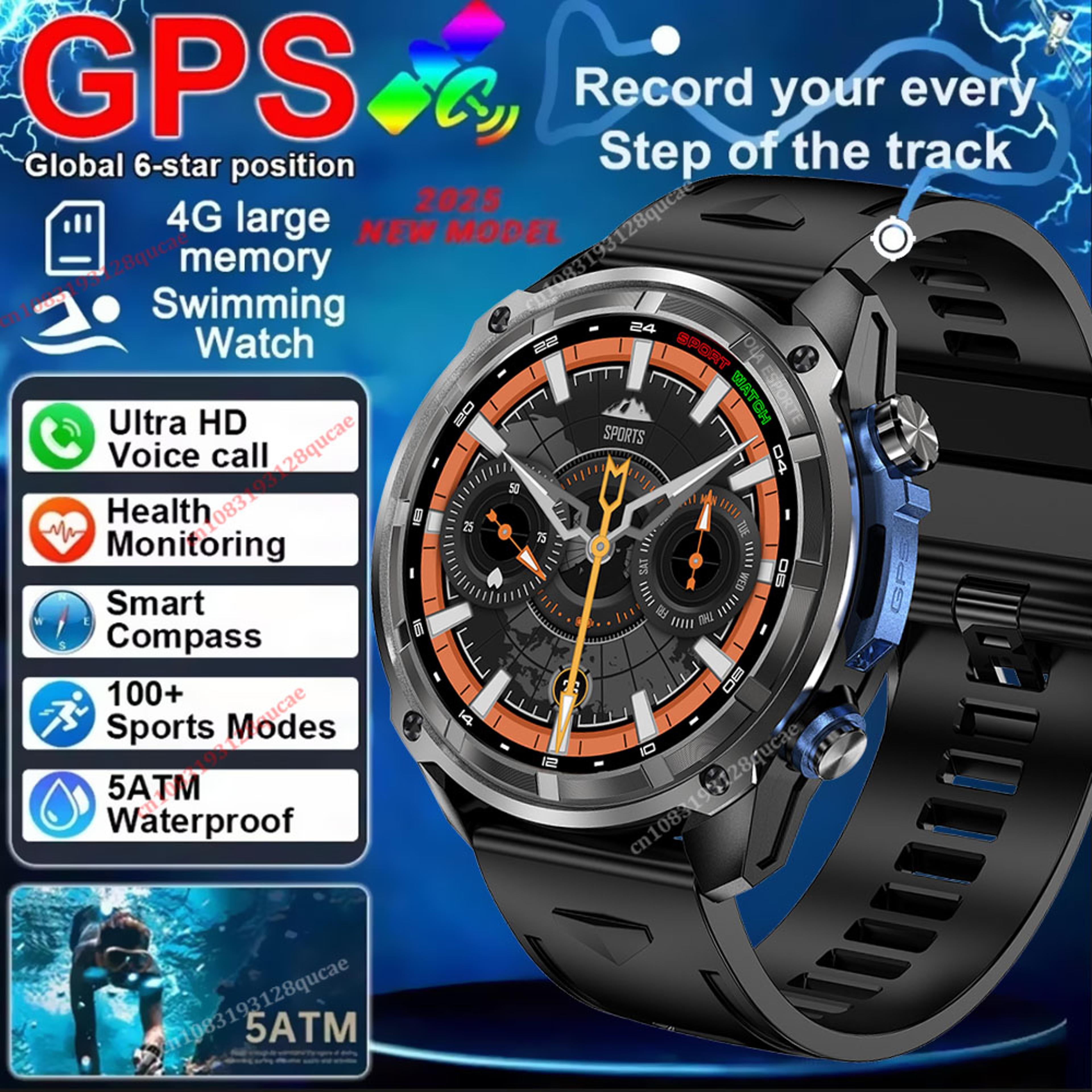 gps smartwatch with offline maps military waterproof fitness watch