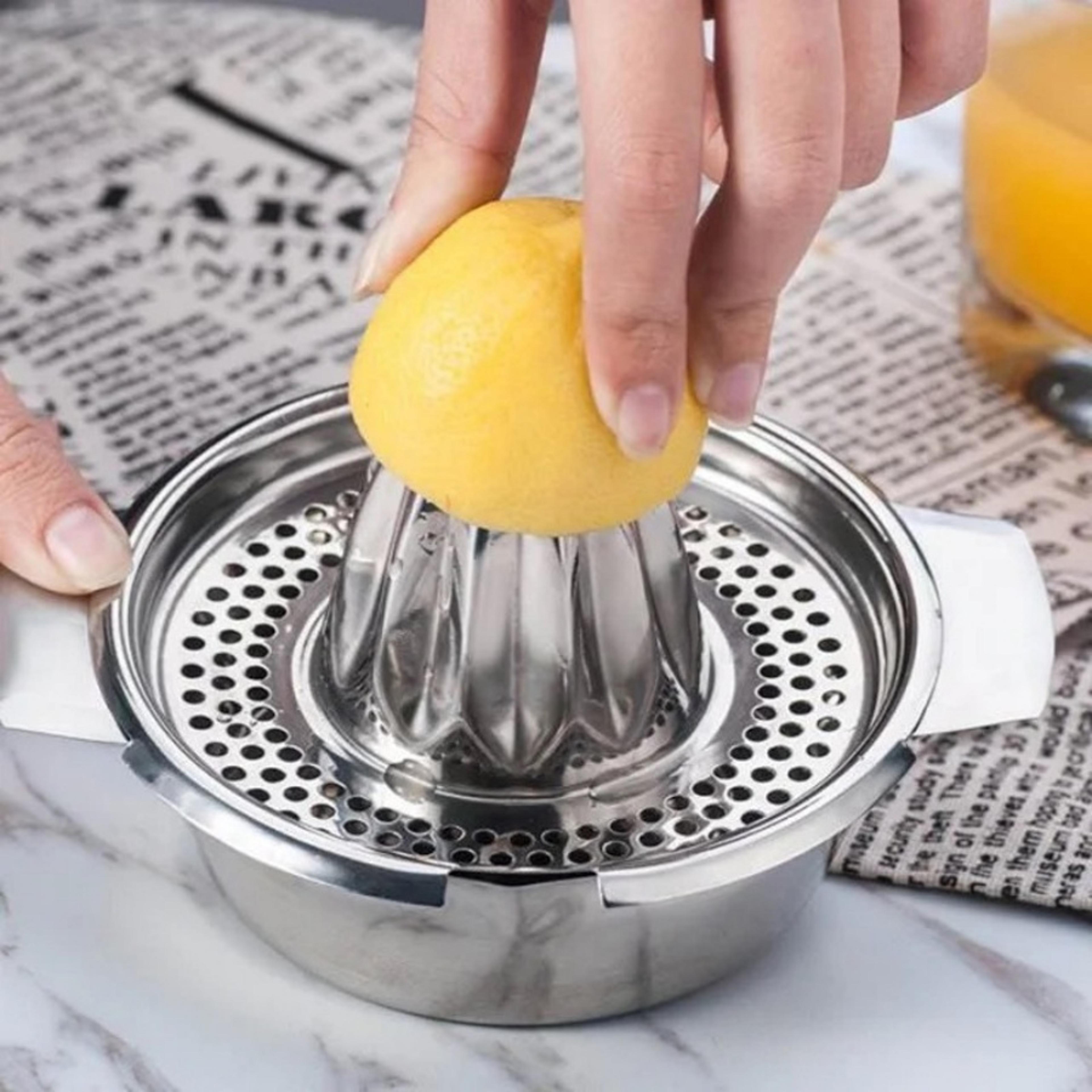 stainless steel citrus juicer hand press manual lemon & orange squeezer